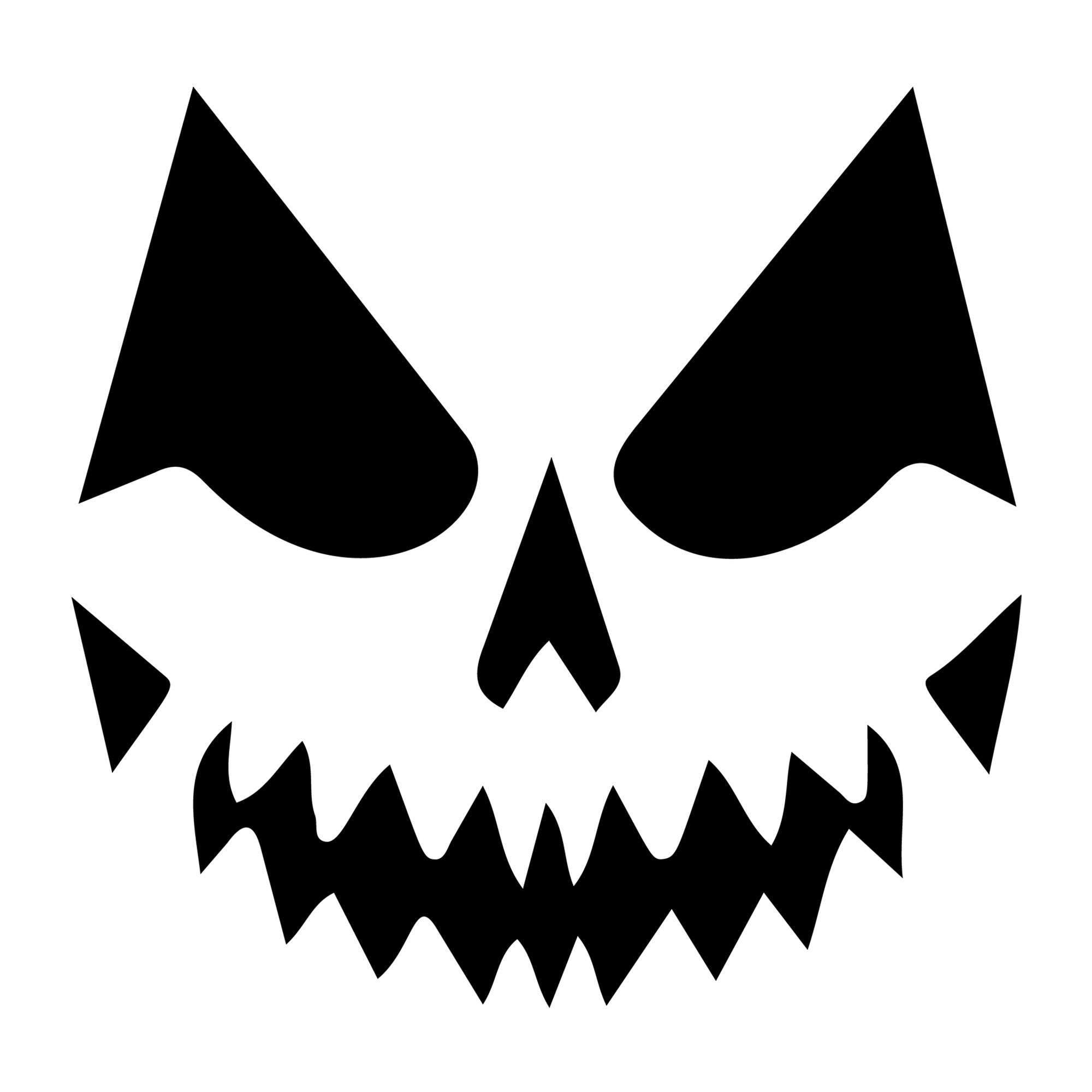 Jack O Lantern Face SVG design for Cricut, Silhouette, laser cutting, vinyl, sublimation, and Halloween craft projects.