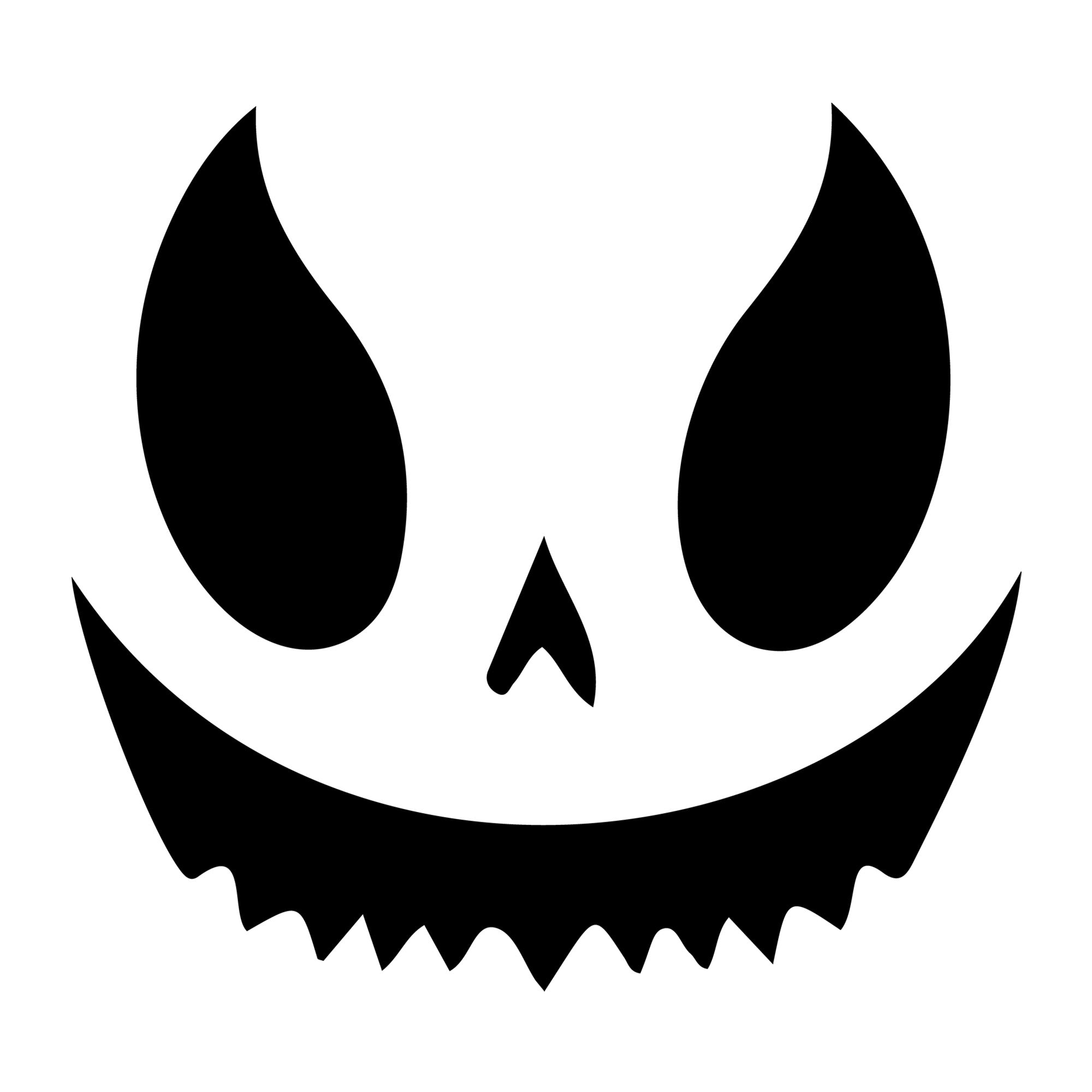 Jack O Lantern Face SVG design for Cricut, Silhouette, laser cutting, vinyl, sublimation, and Halloween craft projects.