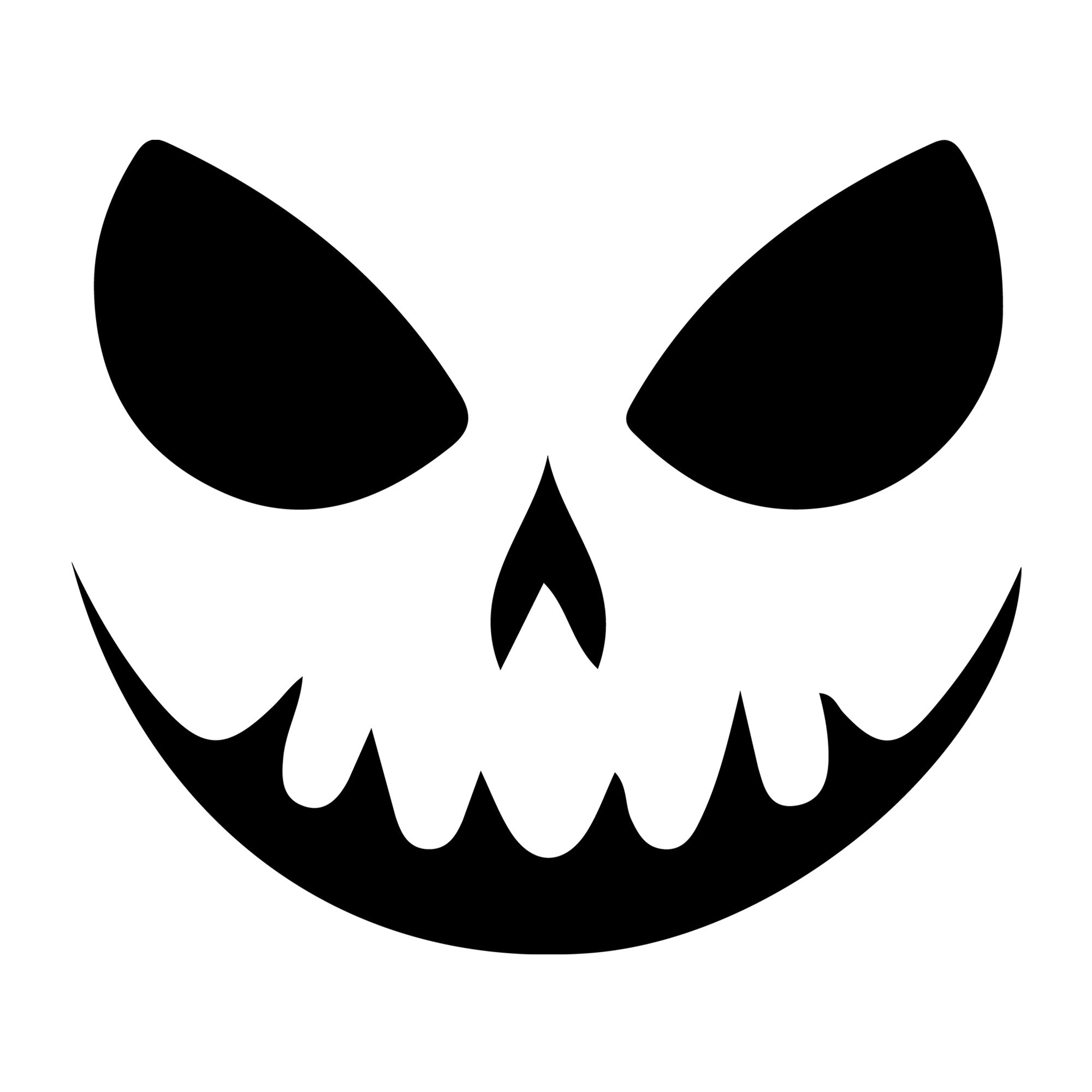 Jack O Lantern Face SVG design for Cricut, Silhouette, laser cutting, vinyl, sublimation, and Halloween craft projects.