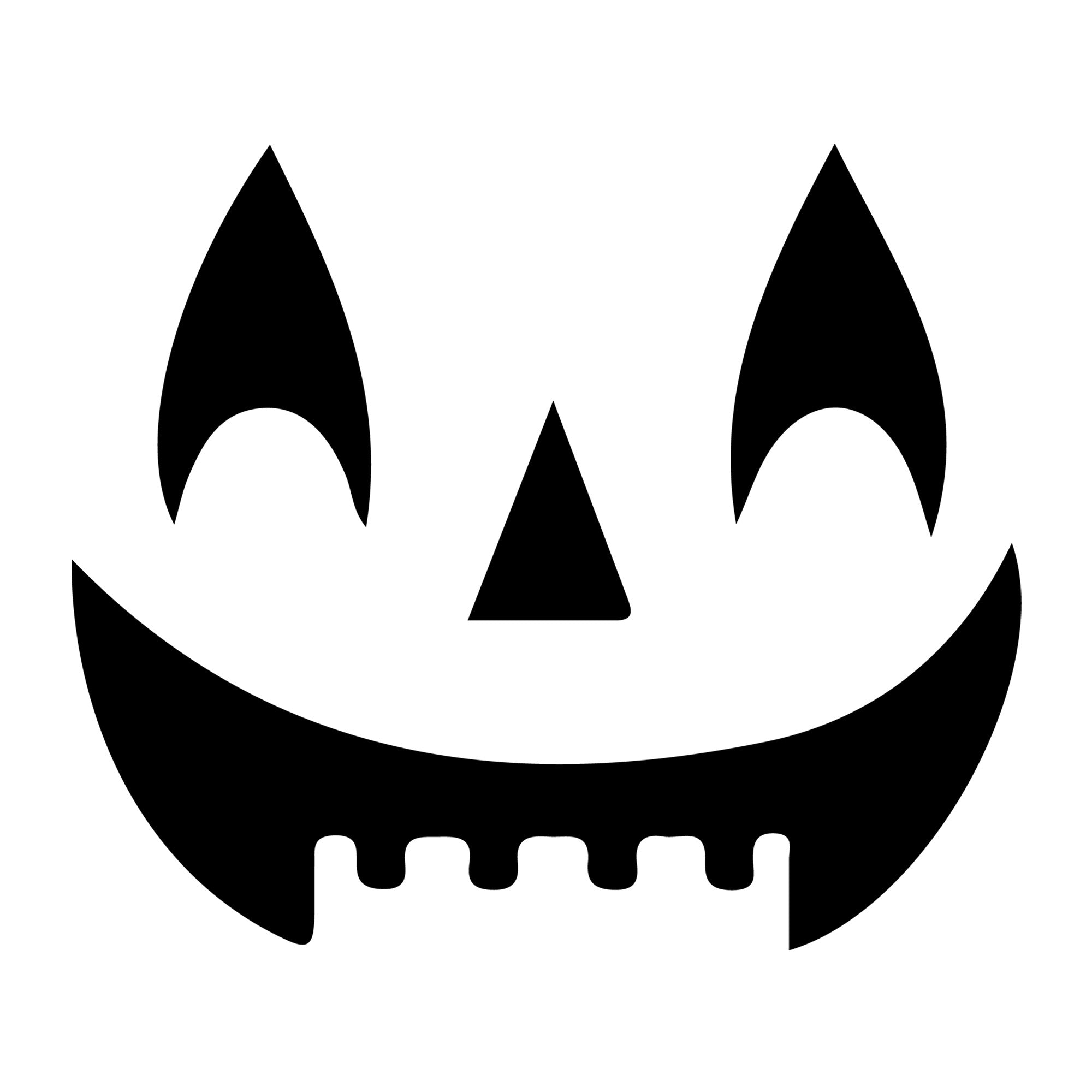 Jack O Lantern Face SVG design for Cricut, Silhouette, laser cutting, vinyl, sublimation, and Halloween craft projects.