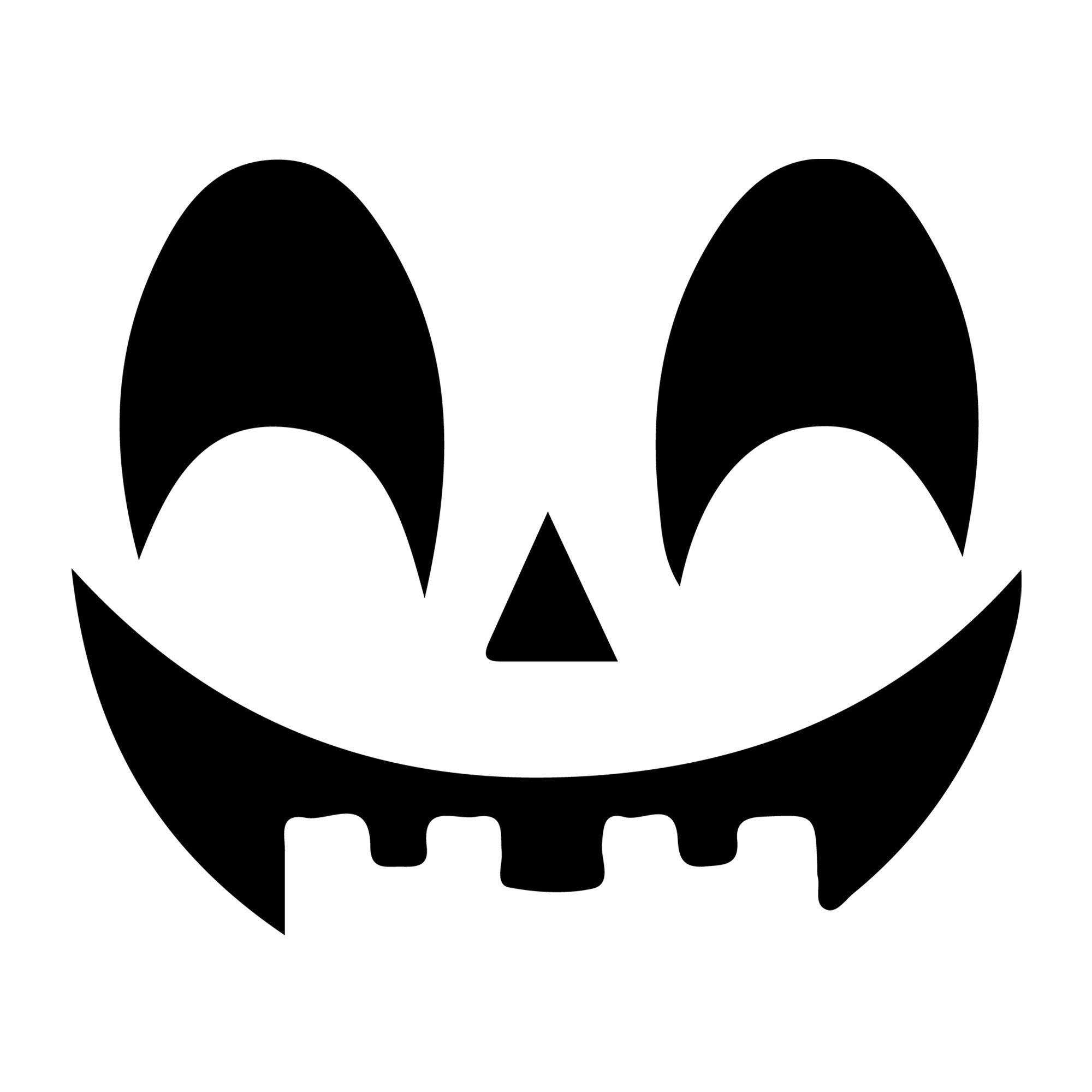 Jack O Lantern Face SVG design for Cricut, Silhouette, laser cutting, vinyl, sublimation, and Halloween craft projects.