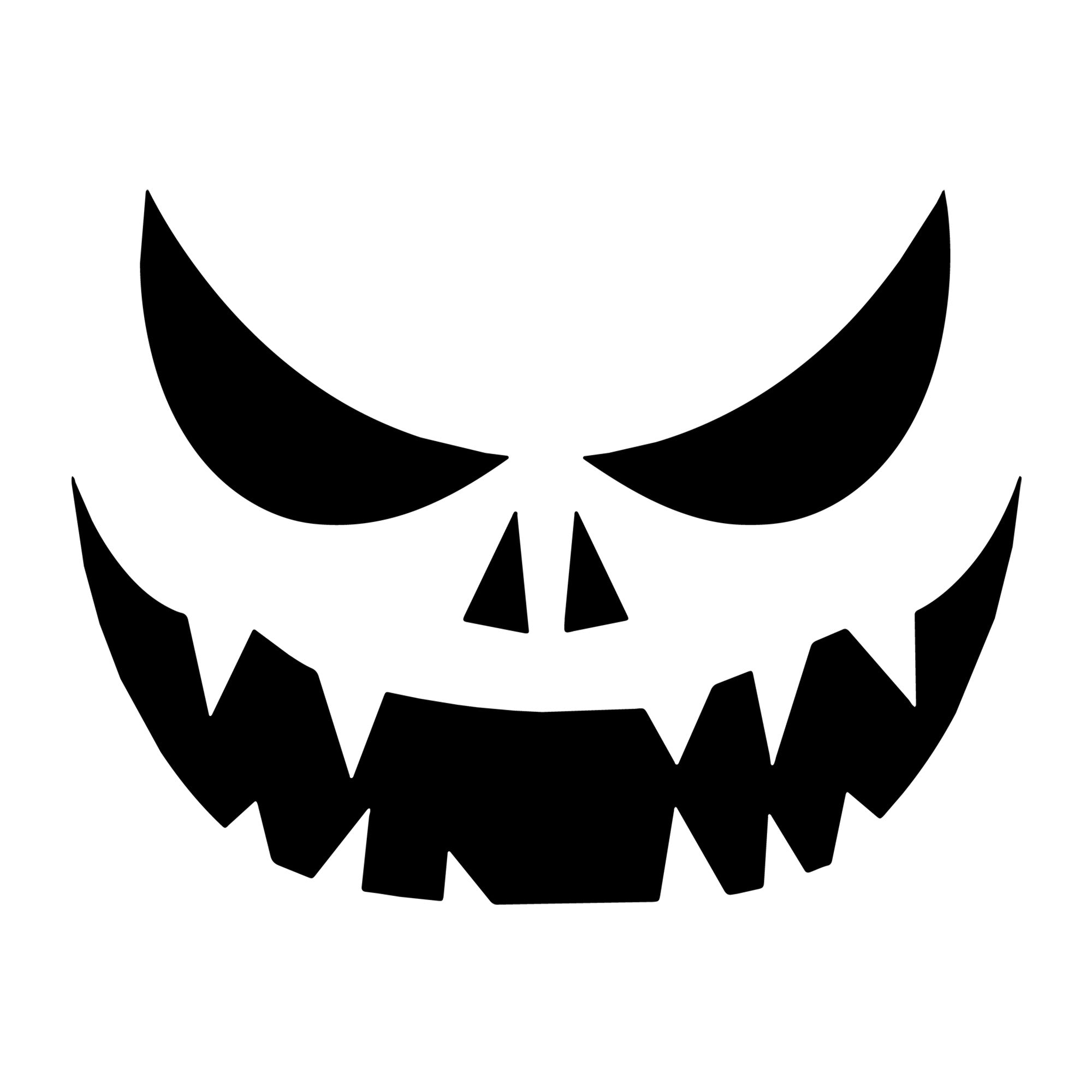 Jack O Lantern Face SVG design for Cricut, Silhouette, laser cutting, vinyl, sublimation, and Halloween craft projects.