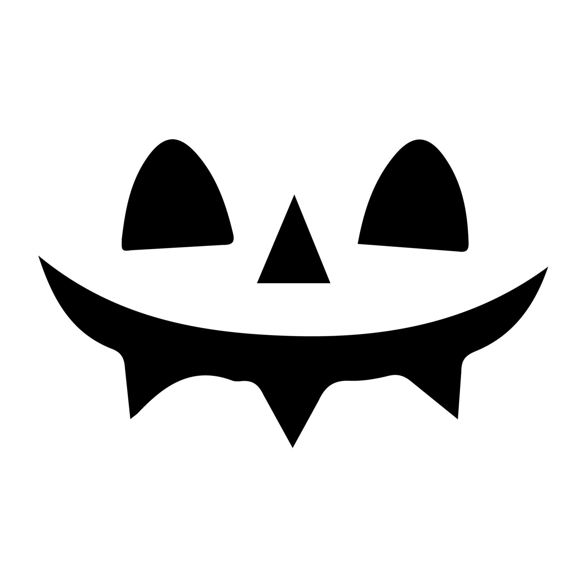 Jack O Lantern Face SVG design for Cricut, Silhouette, laser cutting, vinyl, sublimation, and Halloween craft projects.