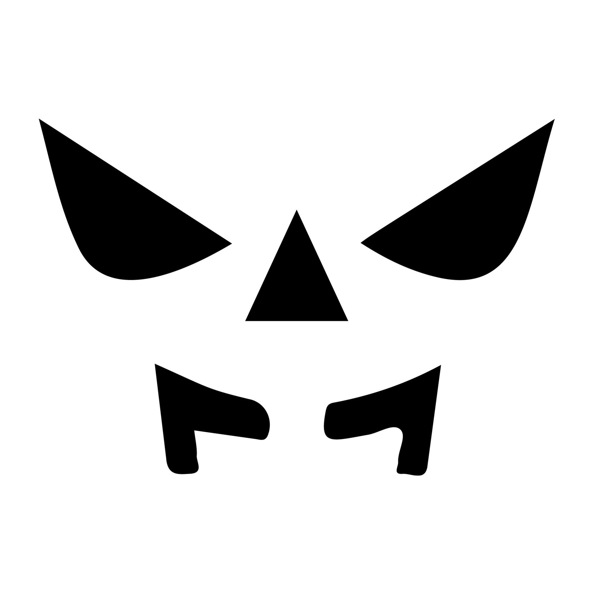 Jack O Lantern Face SVG design for Cricut, Silhouette, laser cutting, vinyl, sublimation, and Halloween craft projects.