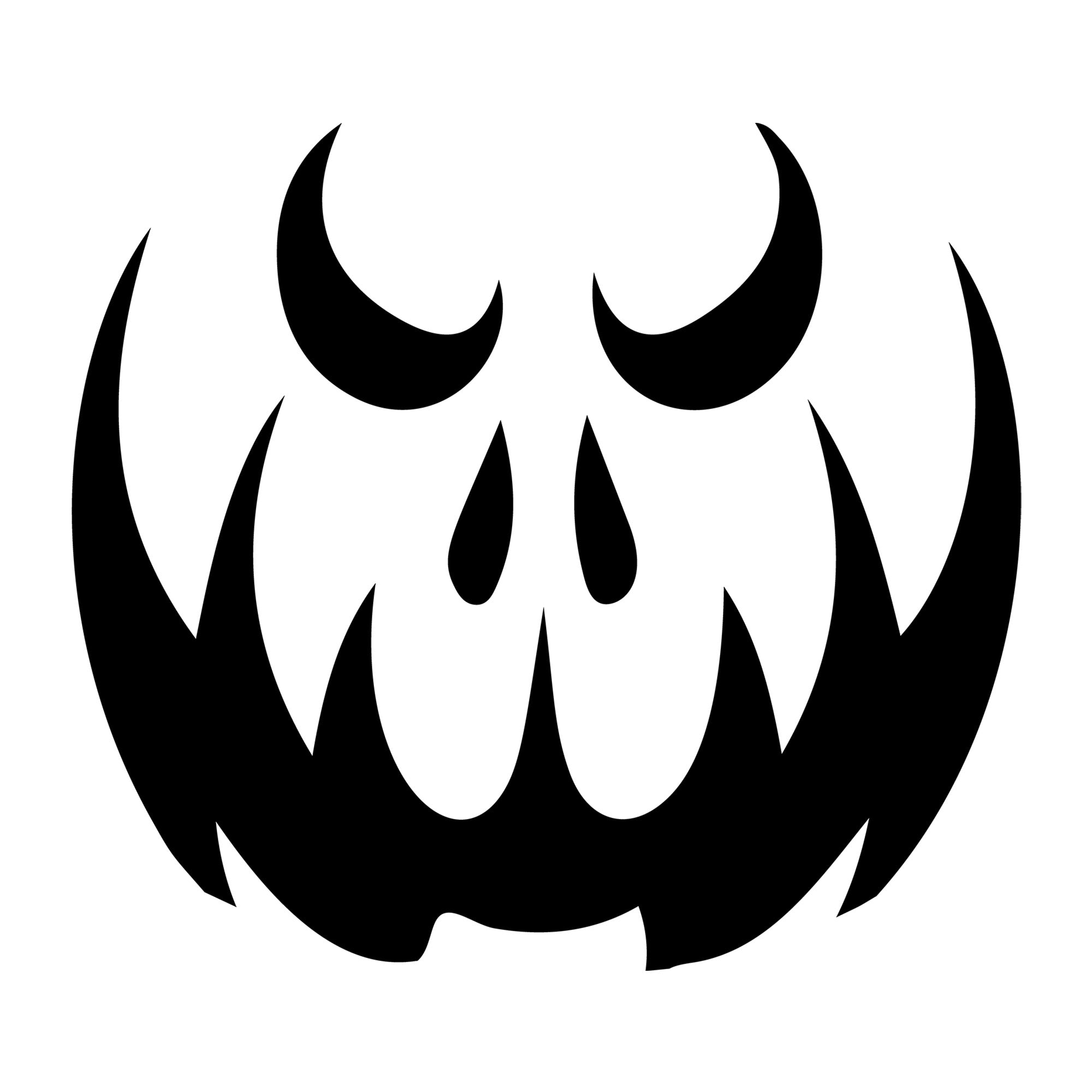 Jack O Lantern Face SVG design for Cricut, Silhouette, laser cutting, vinyl, sublimation, and Halloween craft projects.