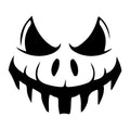 Jack O Lantern Face SVG design for Cricut, Silhouette, laser cutting, vinyl, sublimation, and Halloween craft projects.