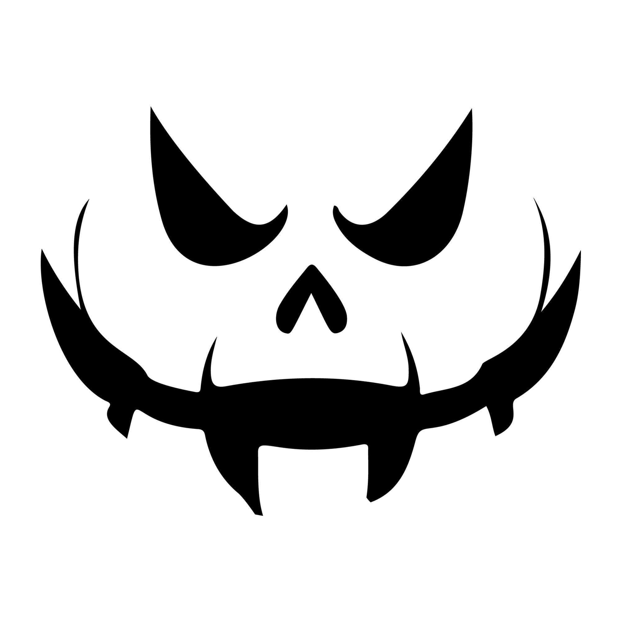 Jack O Lantern Face SVG design for Cricut, Silhouette, laser cutting, vinyl, sublimation, and Halloween craft projects.