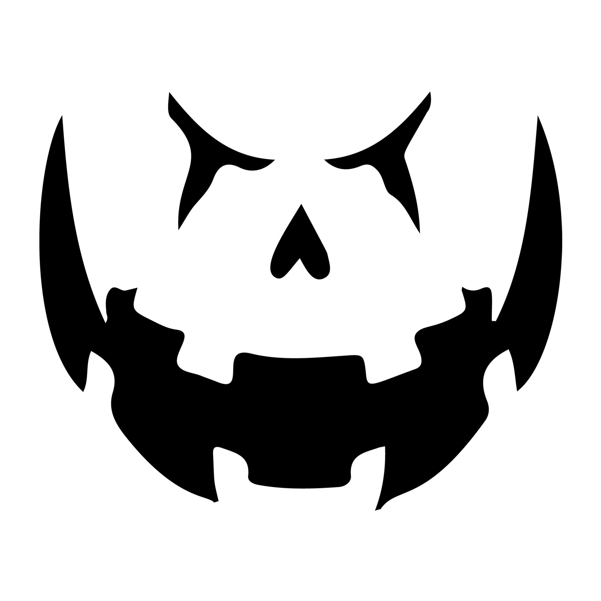 Jack O Lantern Face SVG design for Cricut, Silhouette, laser cutting, vinyl, sublimation, and Halloween craft projects.