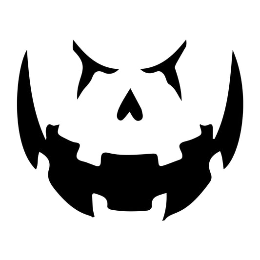 Jack O Lantern Face SVG design for Cricut, Silhouette, laser cutting, vinyl, sublimation, and Halloween craft projects.