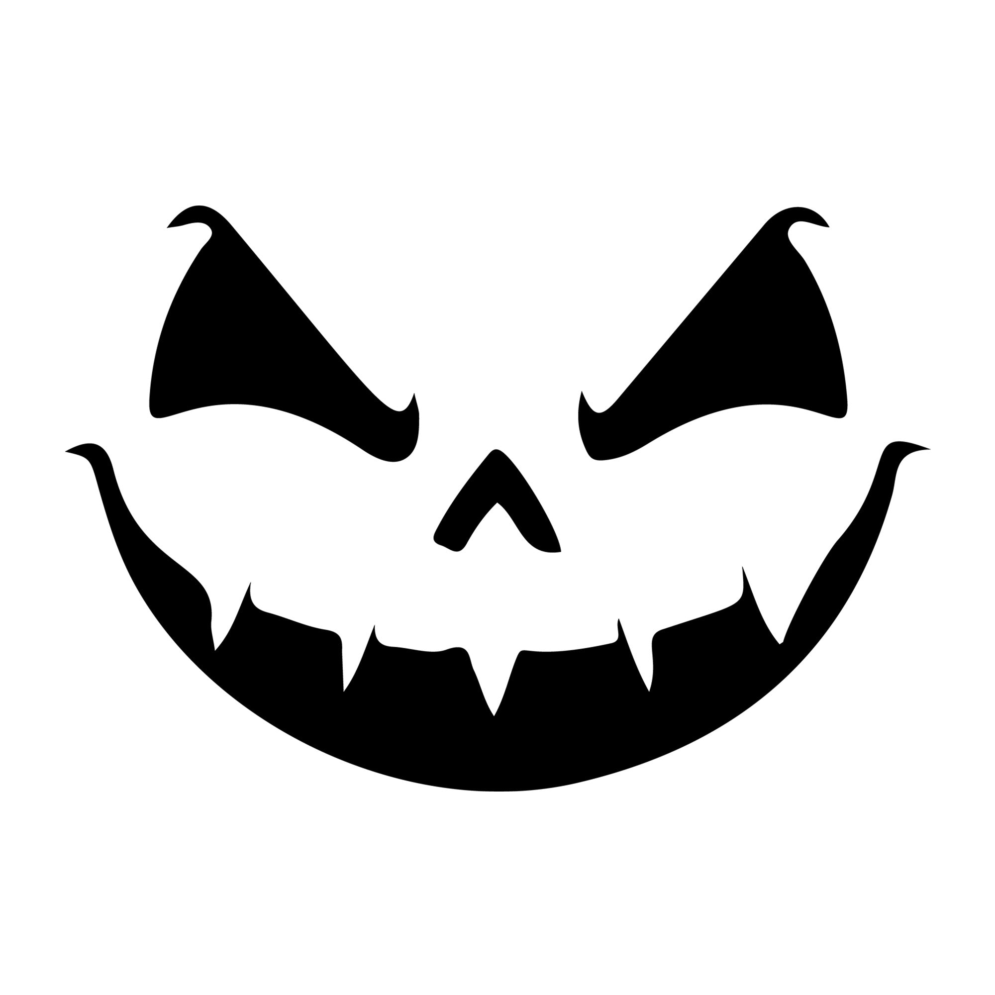 Jack O Lantern Face SVG design for Cricut, Silhouette, laser cutting, vinyl, sublimation, and Halloween craft projects.
