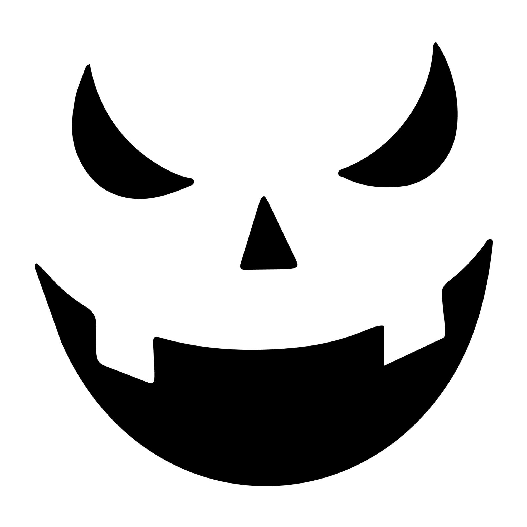 Jack O Lantern Face SVG design for Cricut, Silhouette, laser cutting, vinyl, sublimation, and Halloween craft projects.