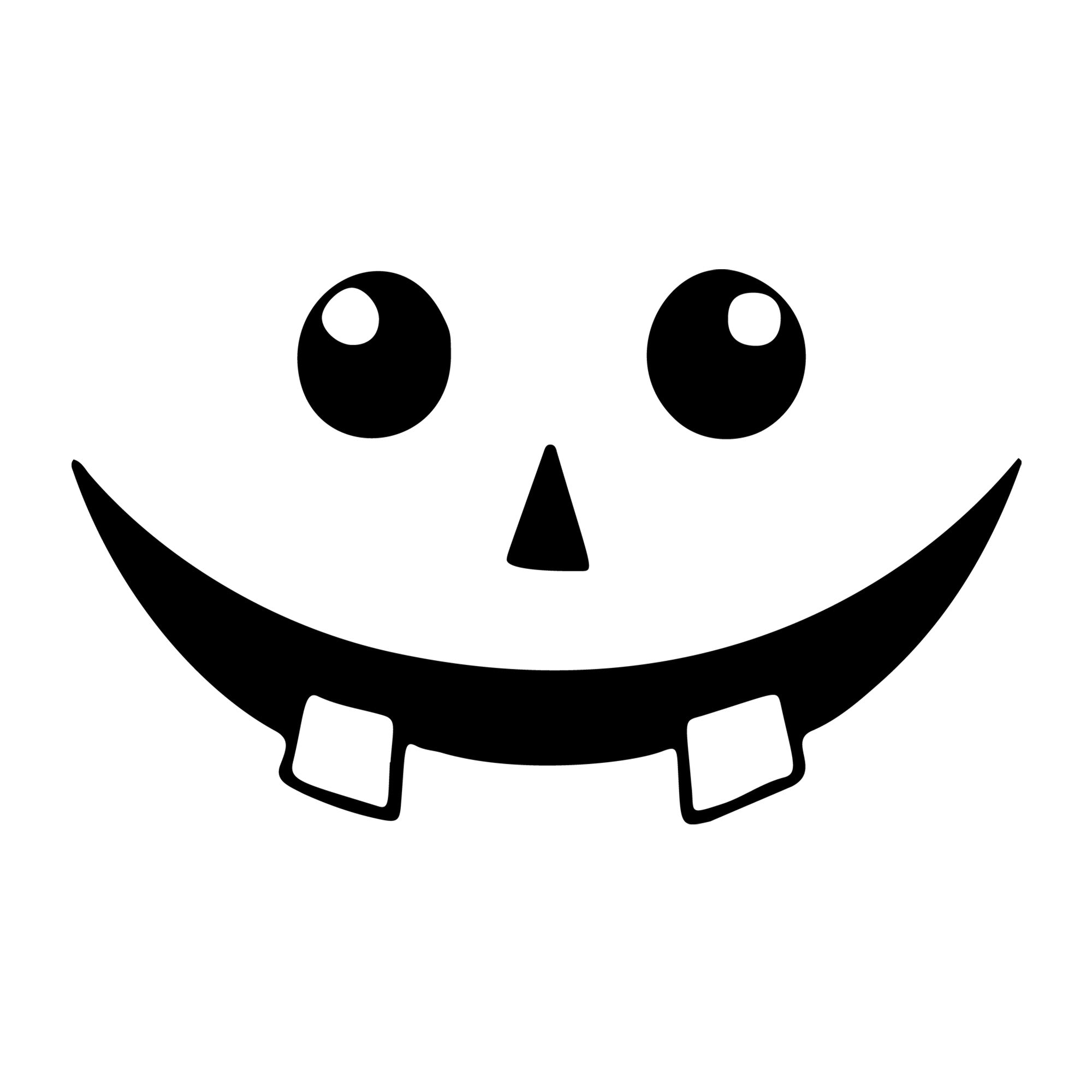 Jack O Lantern Face SVG design for Cricut, Silhouette, laser cutting, vinyl, sublimation, and Halloween craft projects.