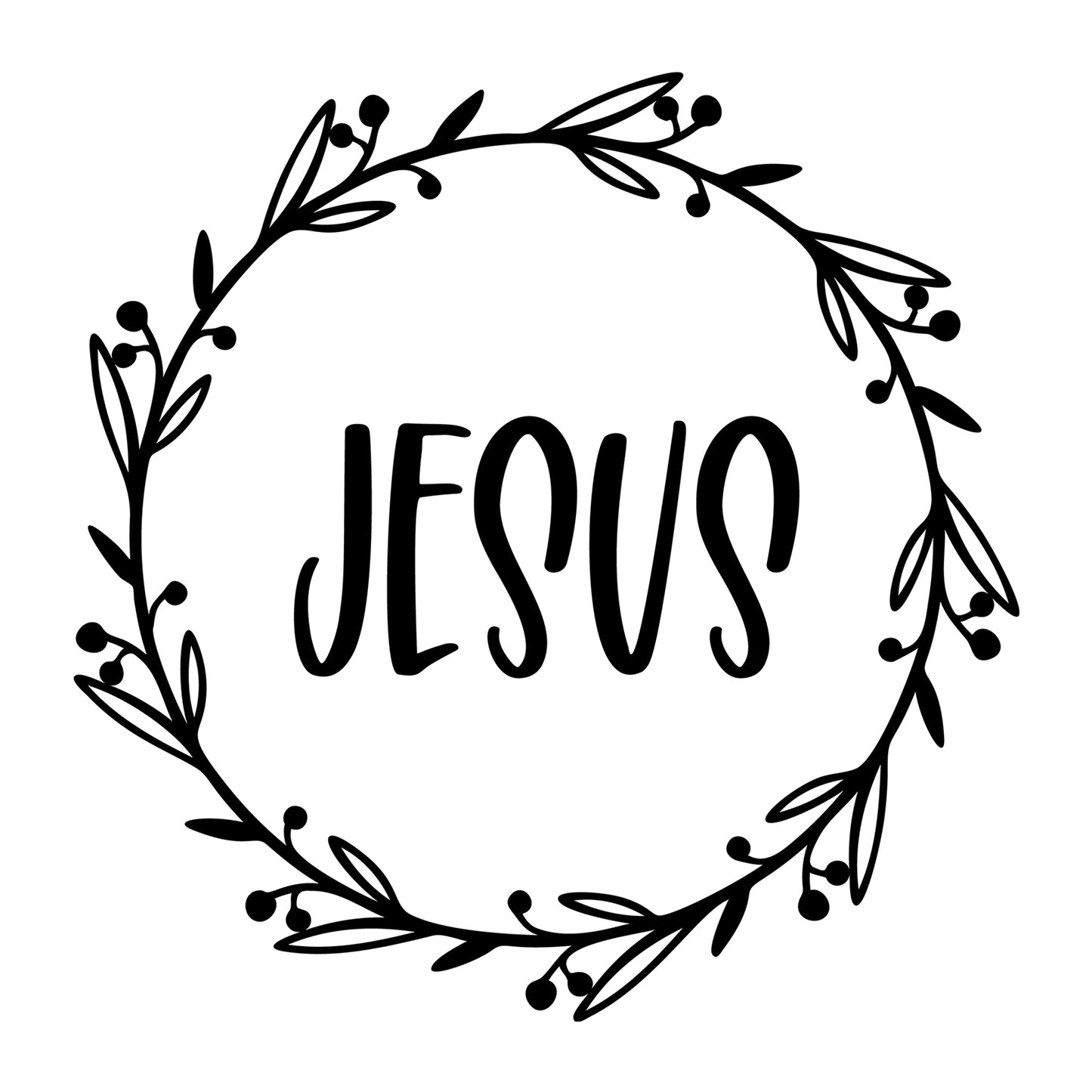 Jesus SVG design for Cricut, Silhouette, laser cutting, vinyl, sublimation, and Christmas craft projects.