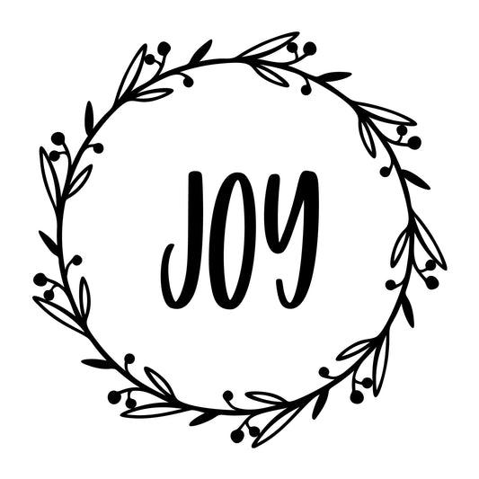 Joy SVG design for Cricut, Silhouette, laser cutting, vinyl, sublimation, and Christmas craft projects.