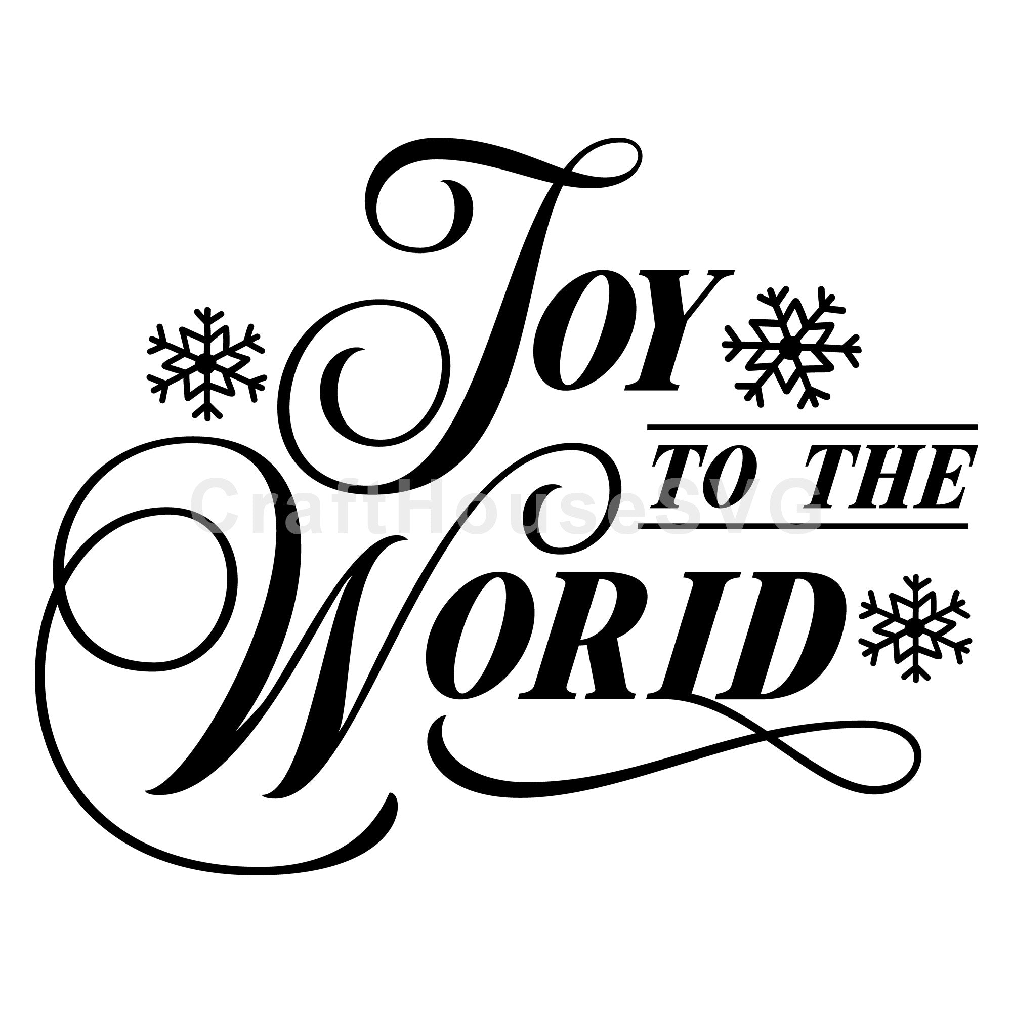 Joy to the world SVG