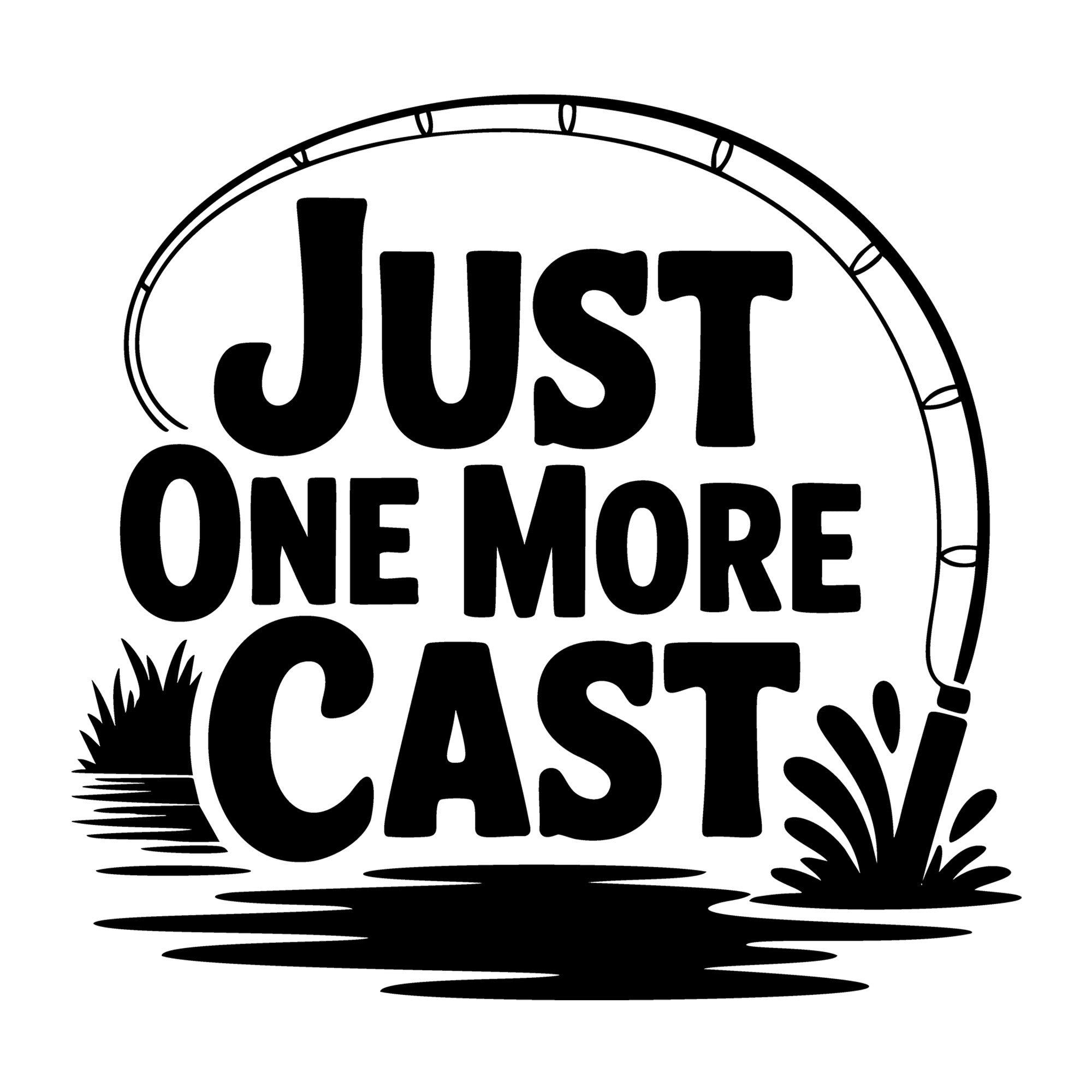 Just One More Cast SVG