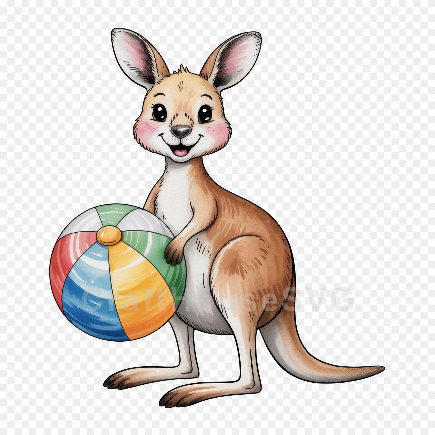 Cute Summer Animals Clipart Bundle