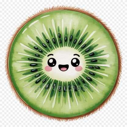 Kawaii Fruit Clipart Sublimation PNG Bundle