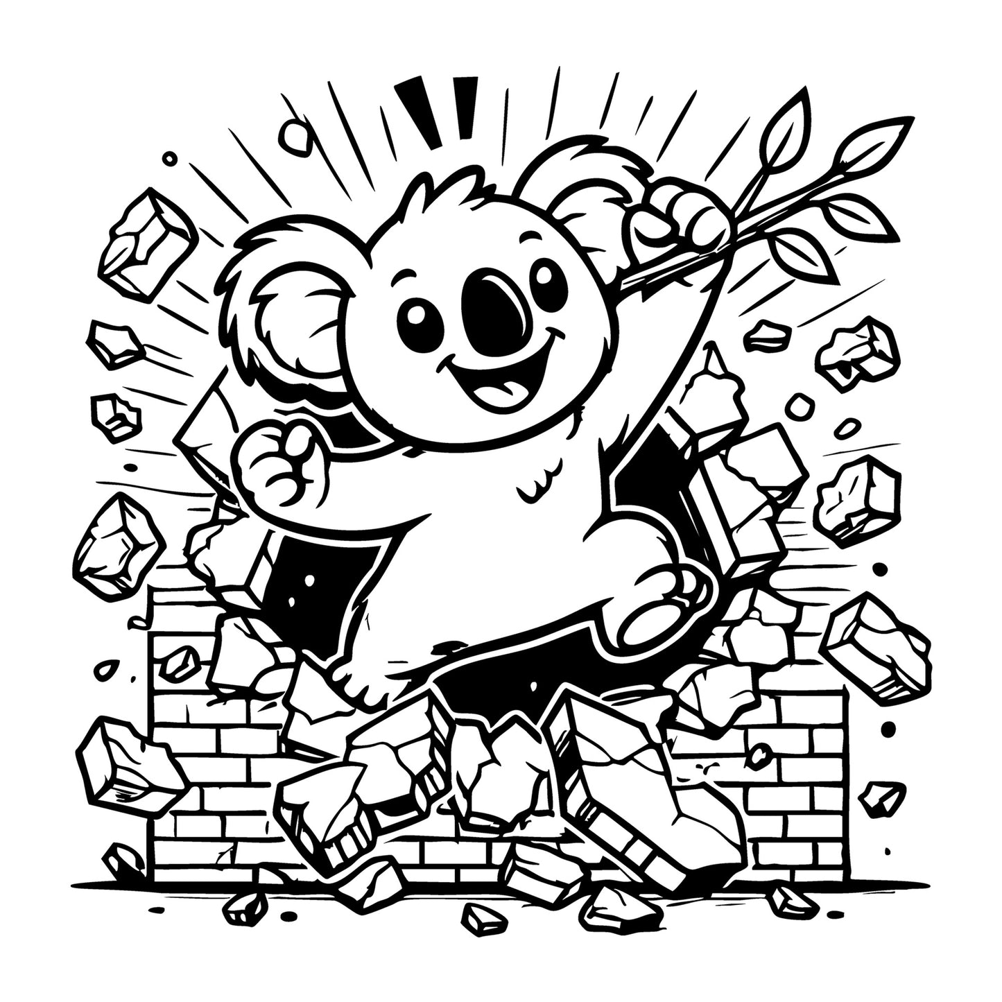 Koala SVG for Cricut, Silhouette, laser cutting, vinyl, sublimation, animal crafts, decals, shirts, and DIY craft projects.