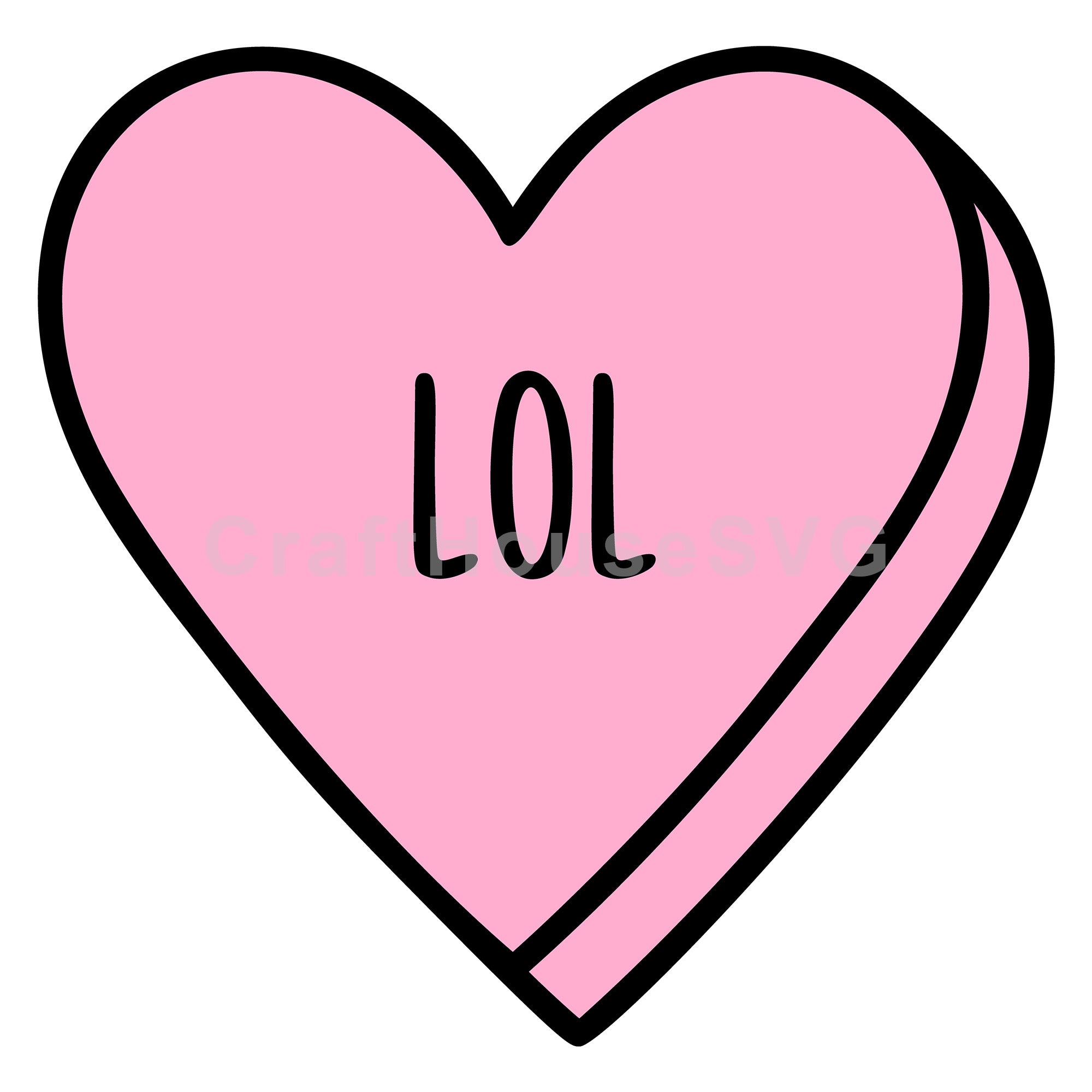 LOL Conversation Heart SVG