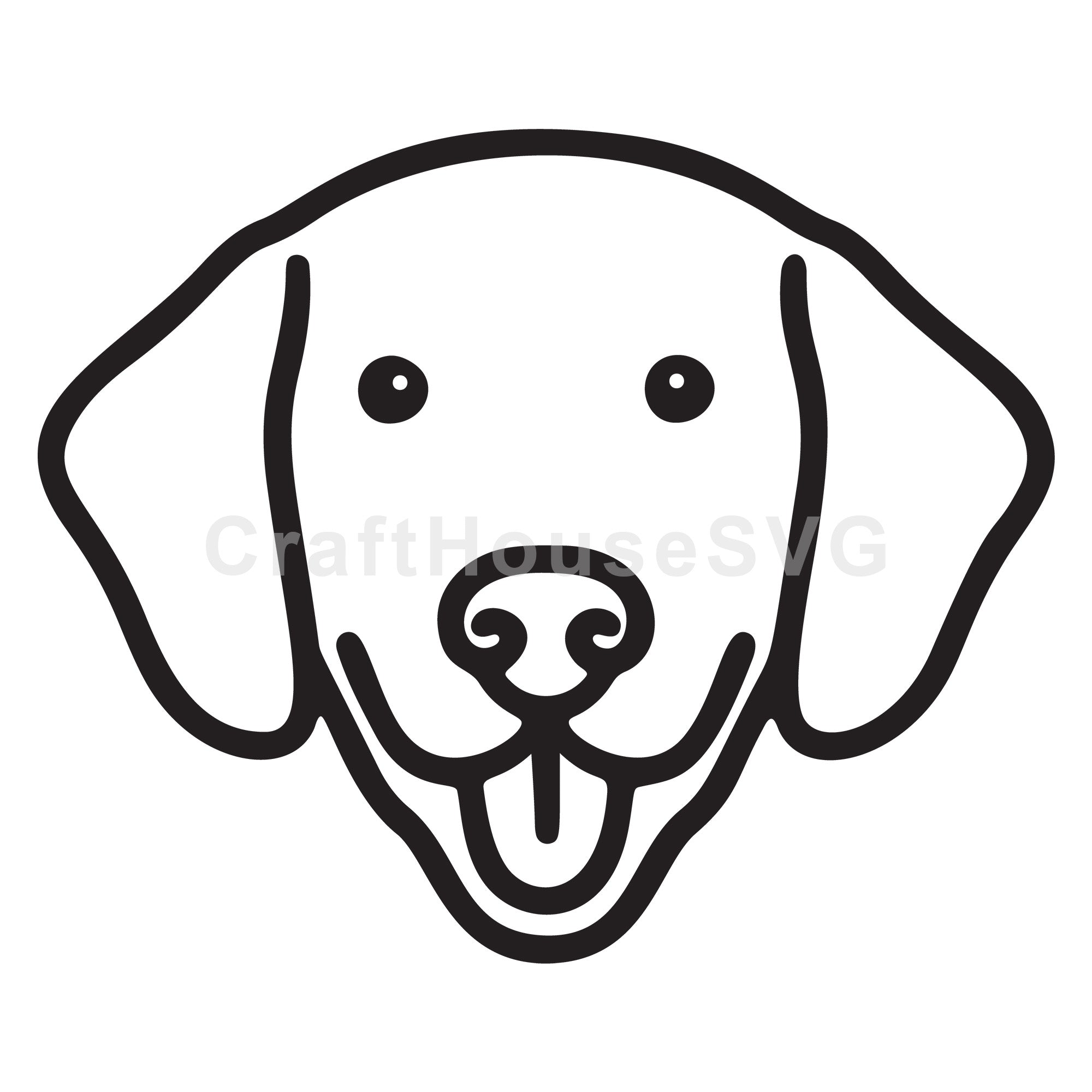 Labrador Outline SVG