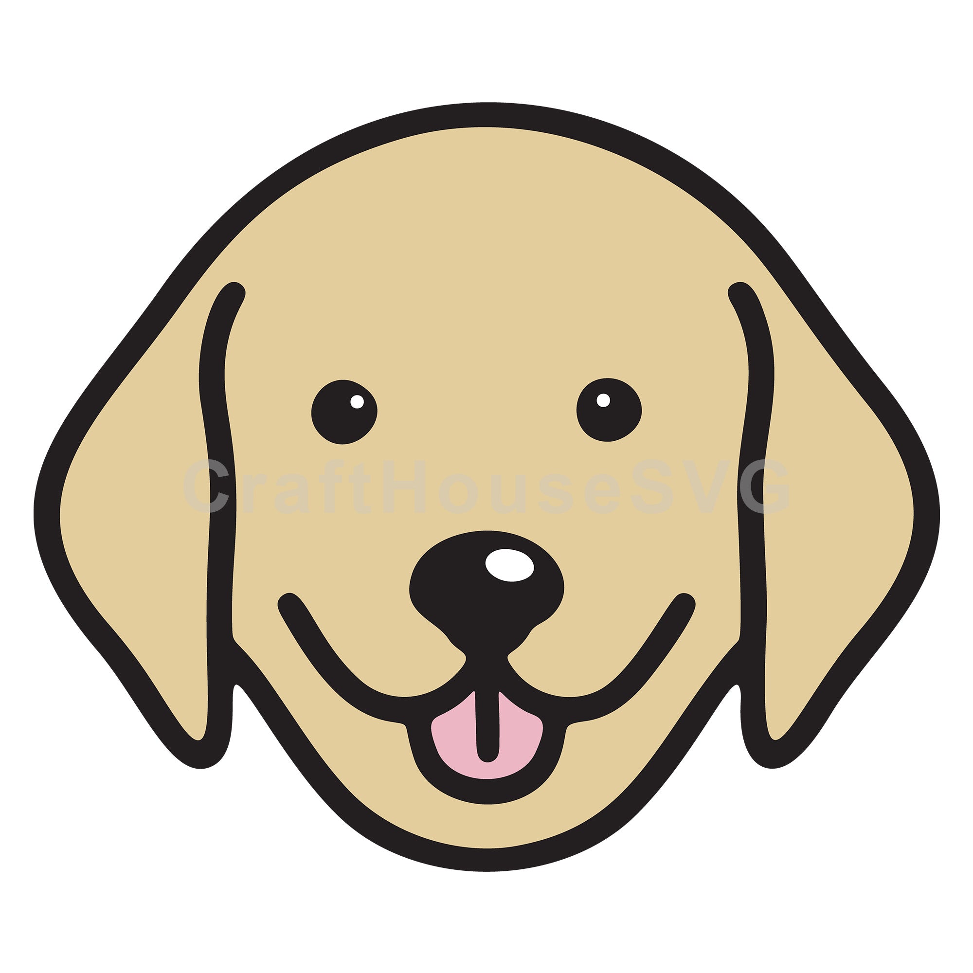 Labrador Puppy SVG Layered