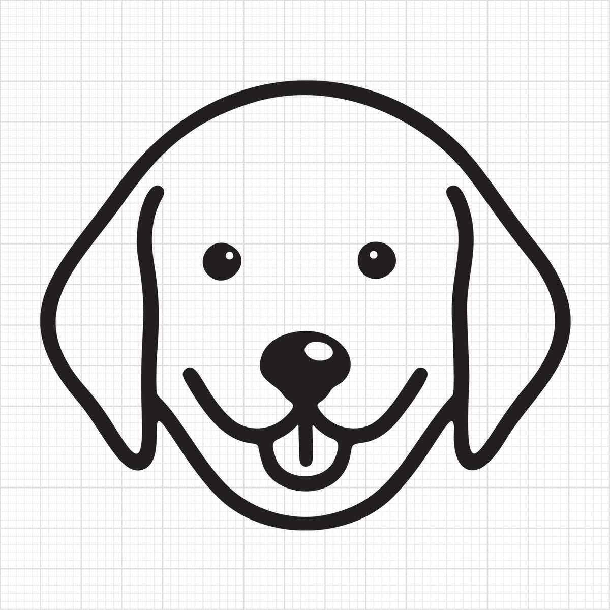 Labrador Puppy Outline