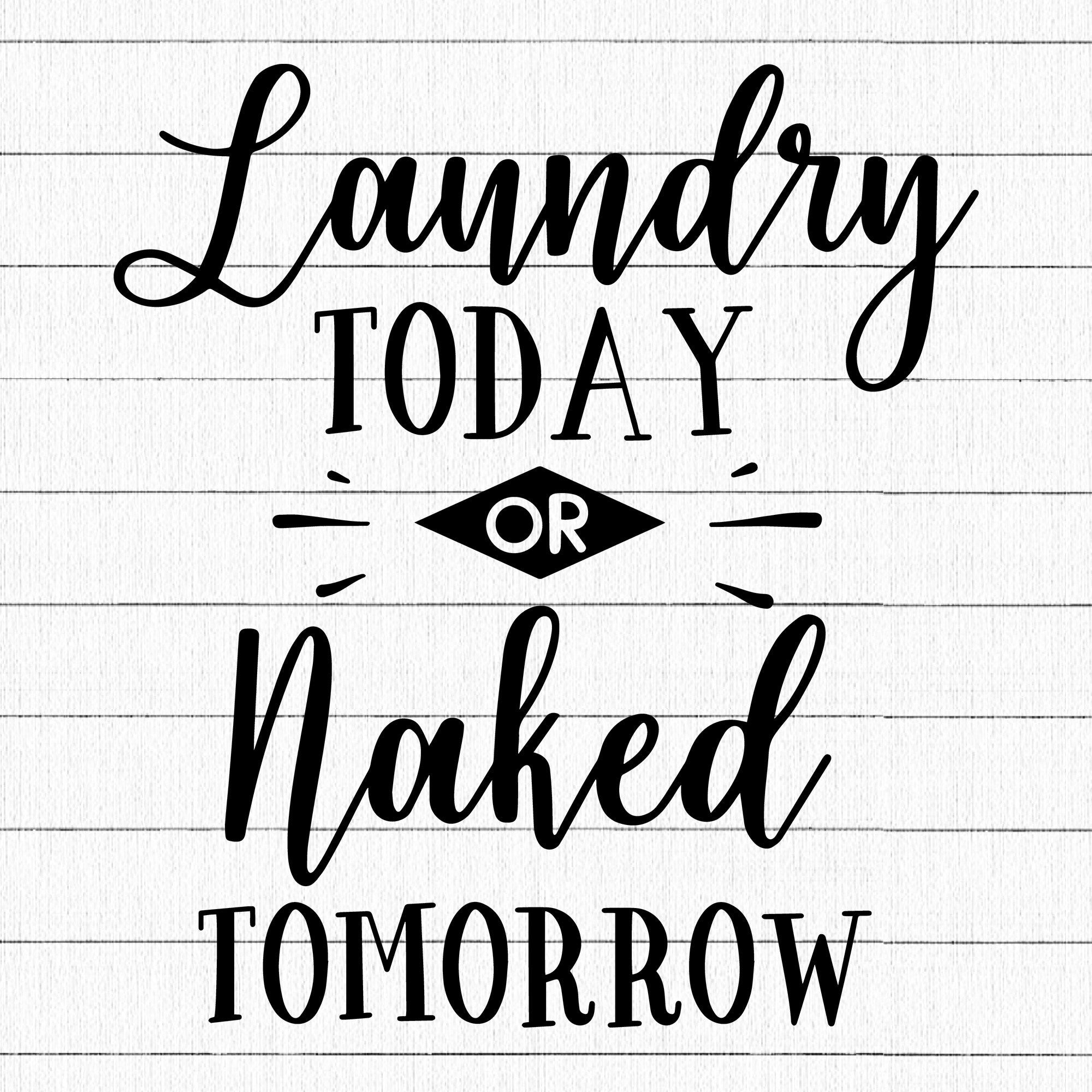 Laundry Today Or Naked Tomorrow SVG | M14F14