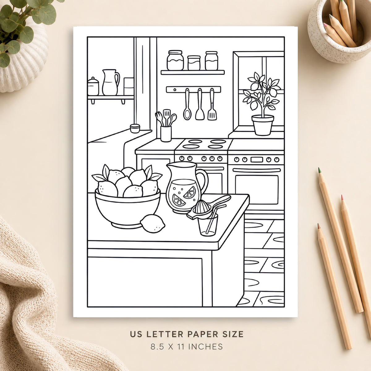 Lemon Coloring Page 5