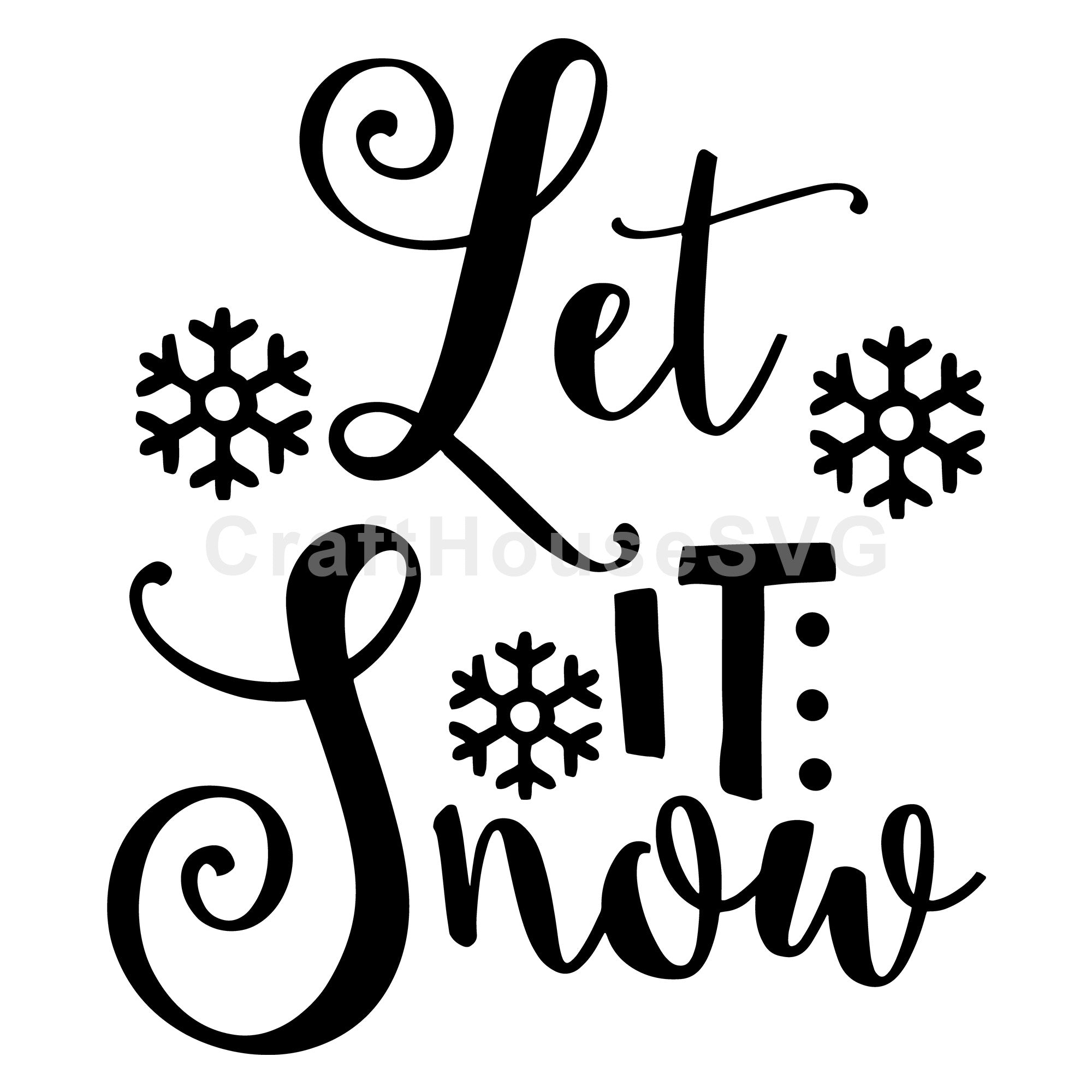 Let it snow SVG