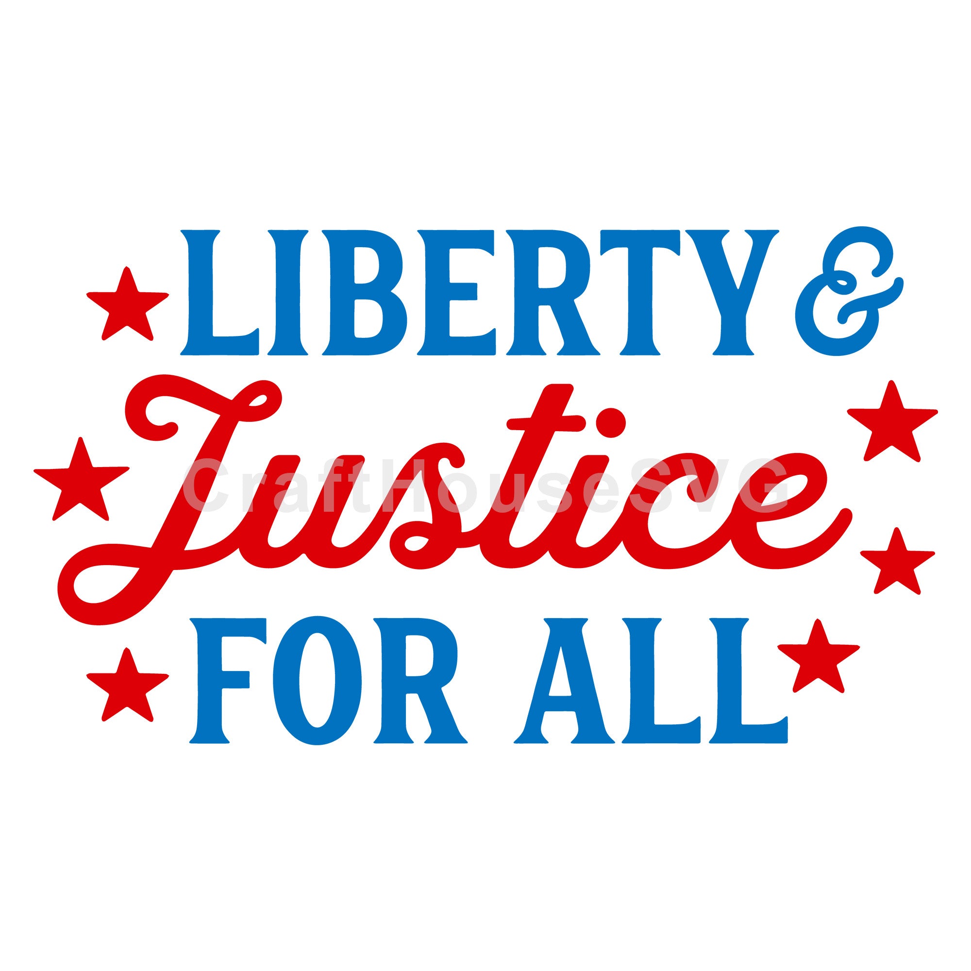 4th of July SVG file | Liberty and justice for all SVG MF55