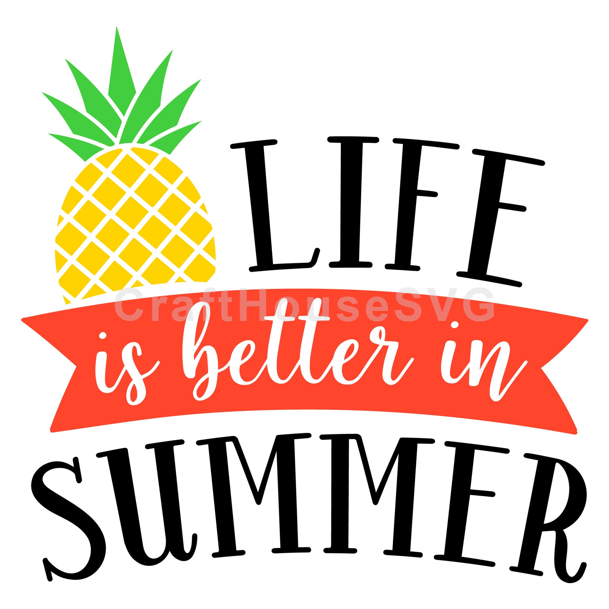 Life is better in Summer  SVG | M48F | A Summer SVG cut file - Craft House SVG