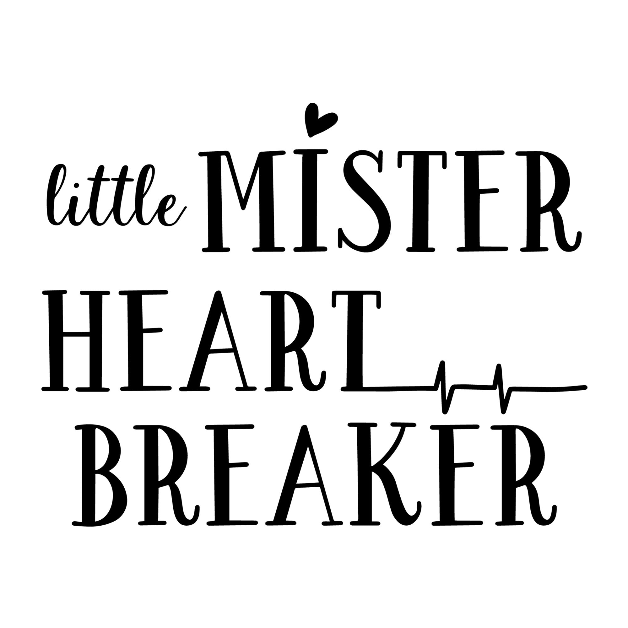Little Mister Heart Breaker SVG