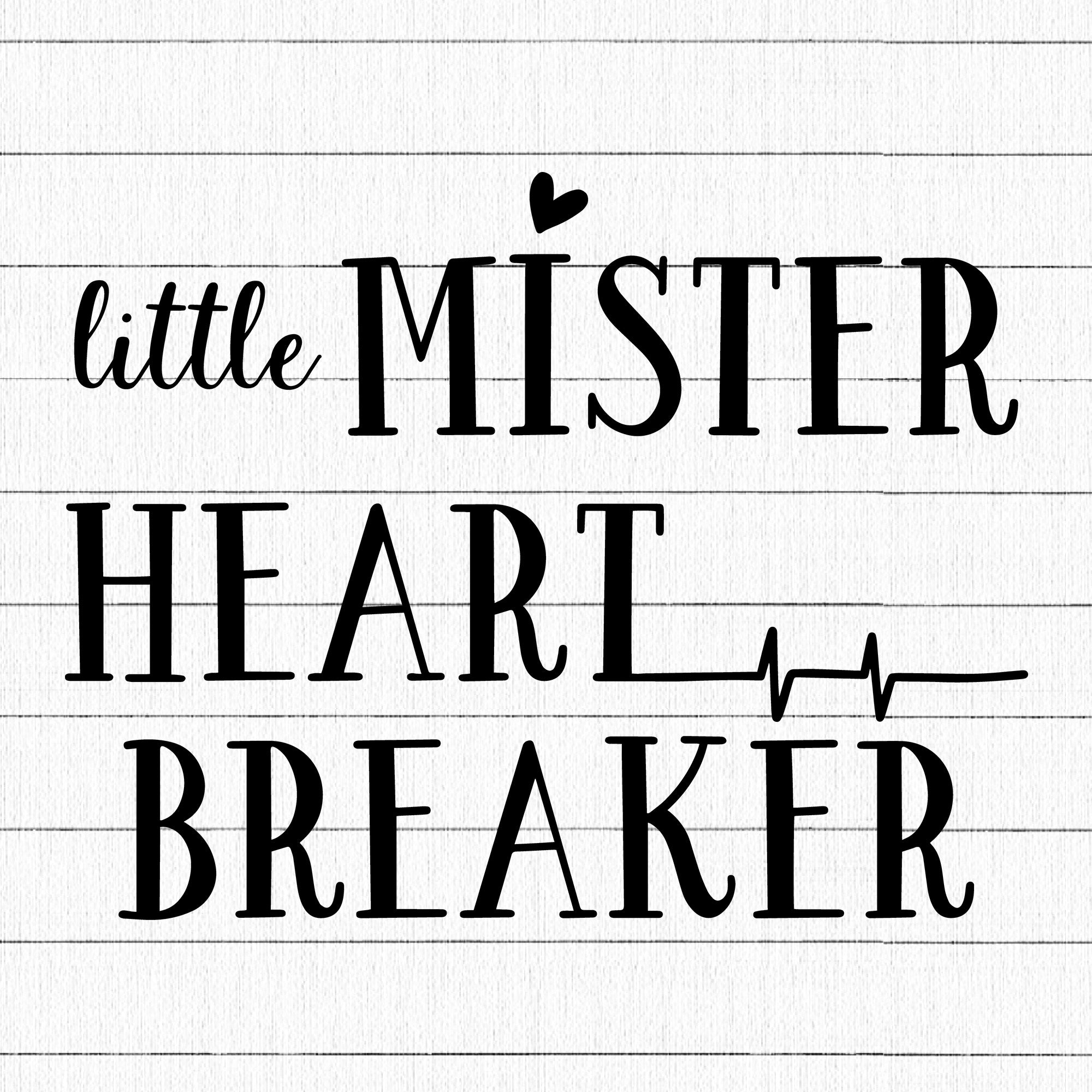 Little Mister Heart Breaker SVG | M19F23