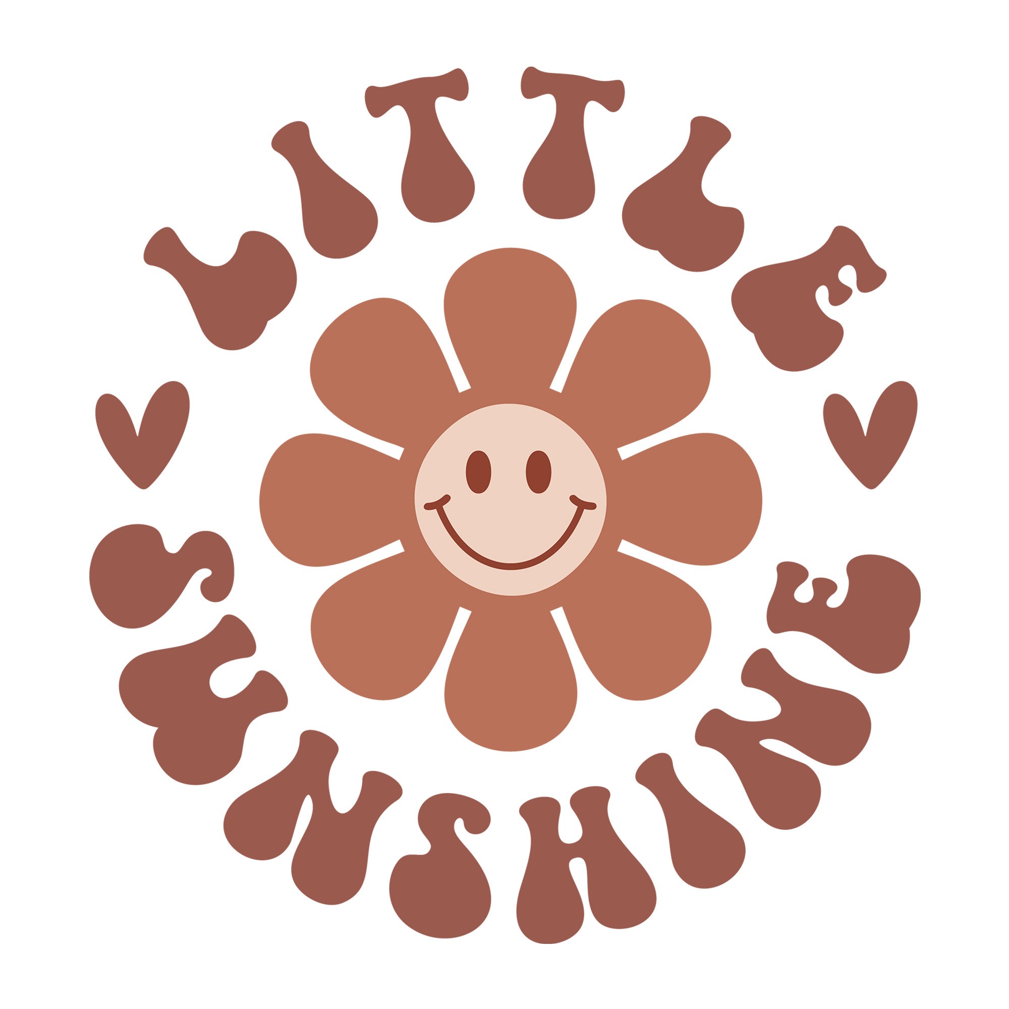 Little Sunshine SVG design for Cricut, Silhouette, laser cutting, vinyl, sublimation, and baby craft projects.