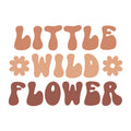 Little Wild Flower SVG design for Cricut, Silhouette, laser cutting, vinyl, sublimation, and baby craft projects.