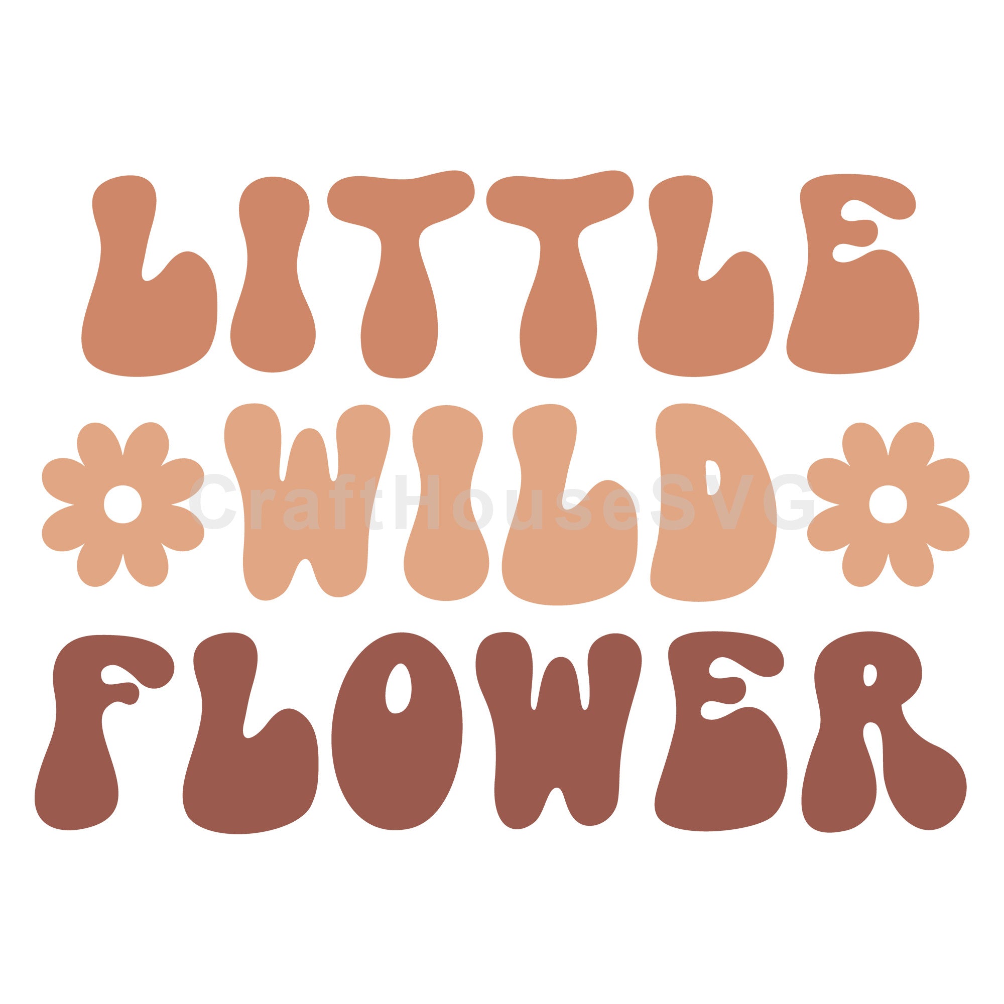 Little Wild Flower Boho Baby SVG