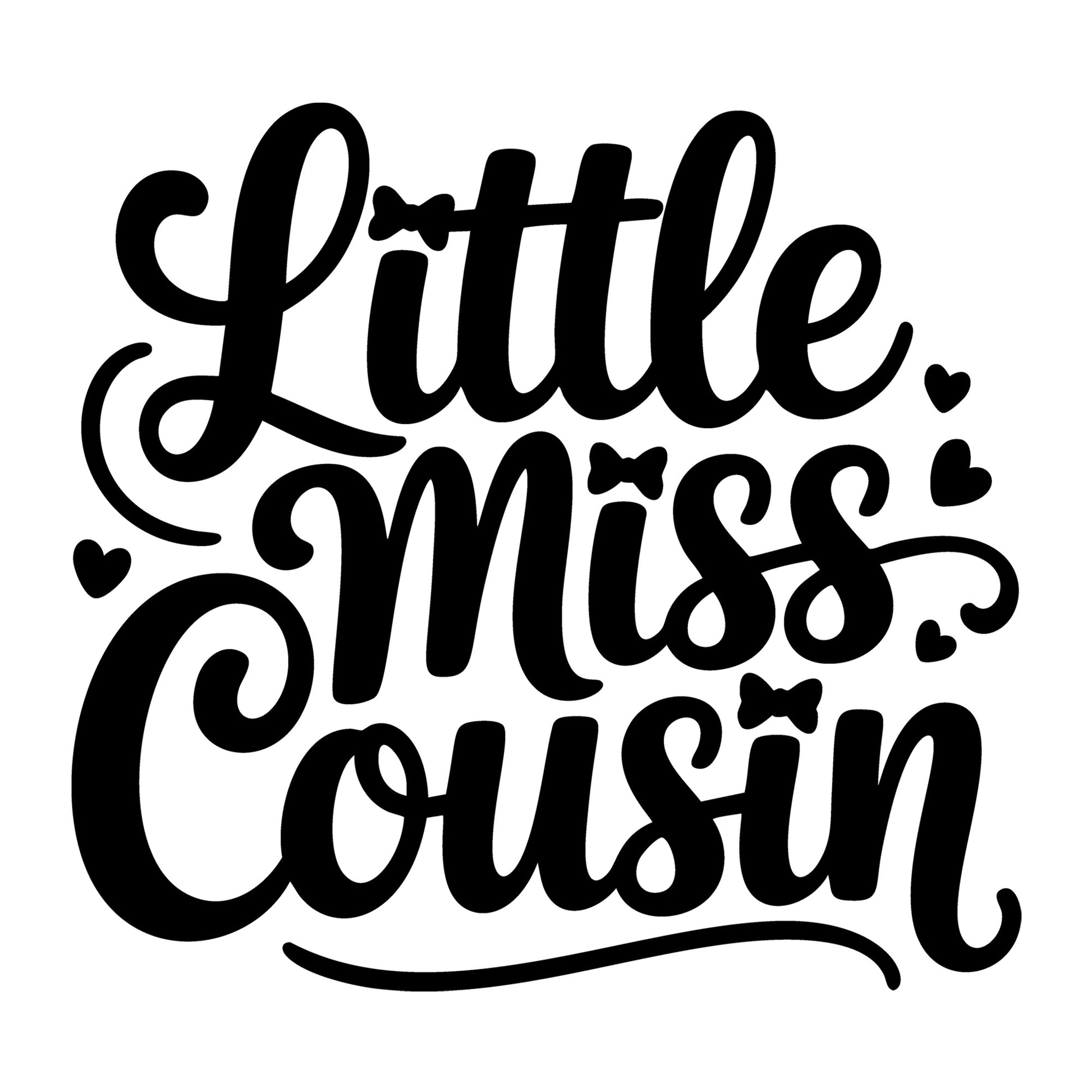 Little Miss Cousin SVG