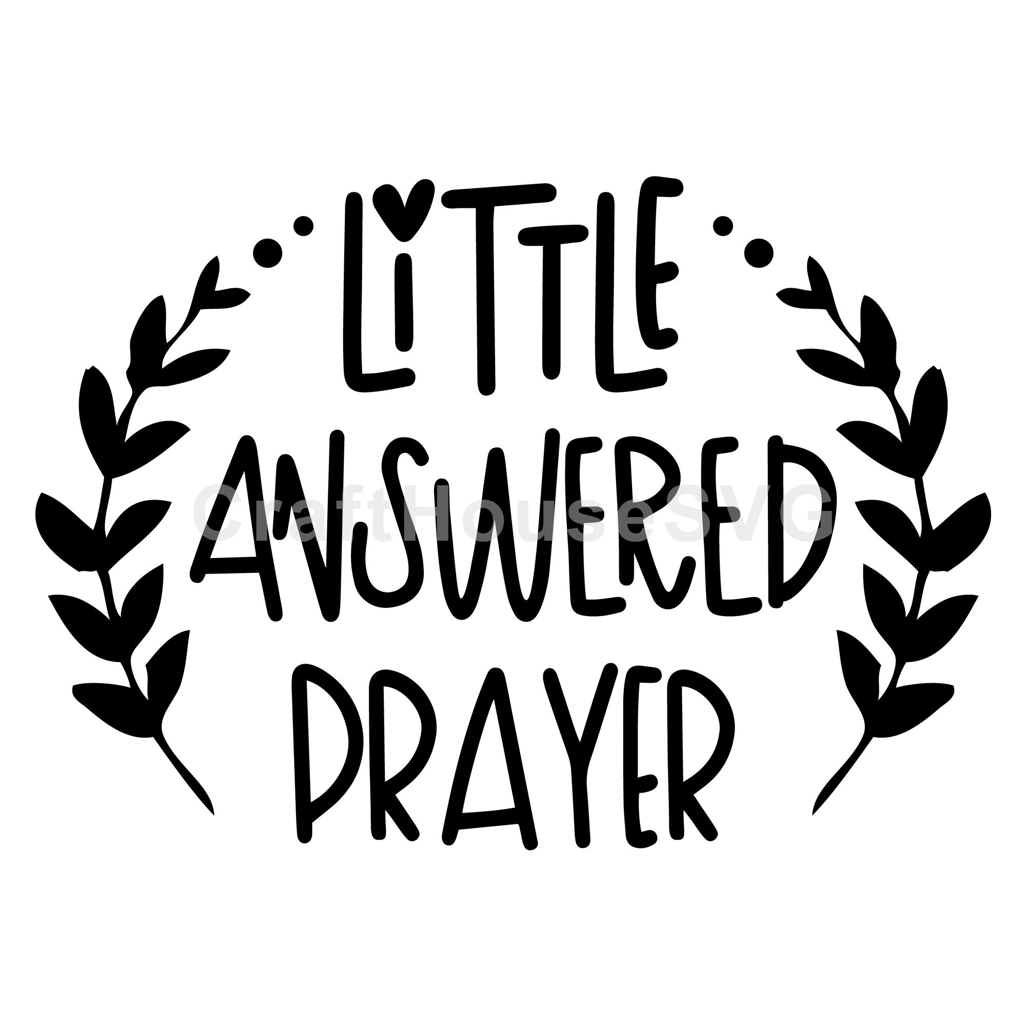 Little answered prayer SVG | M53F