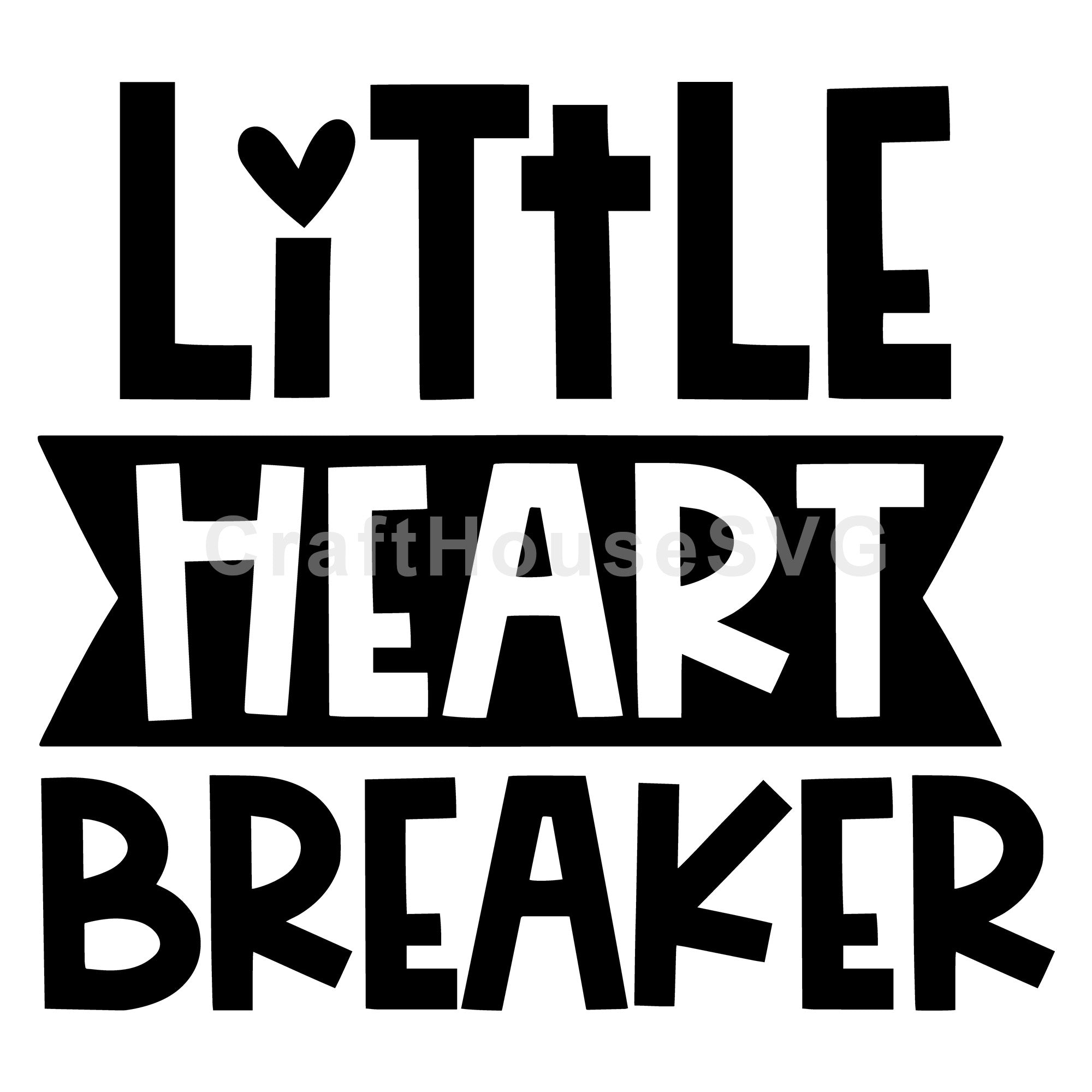 Little heart breaker SVG