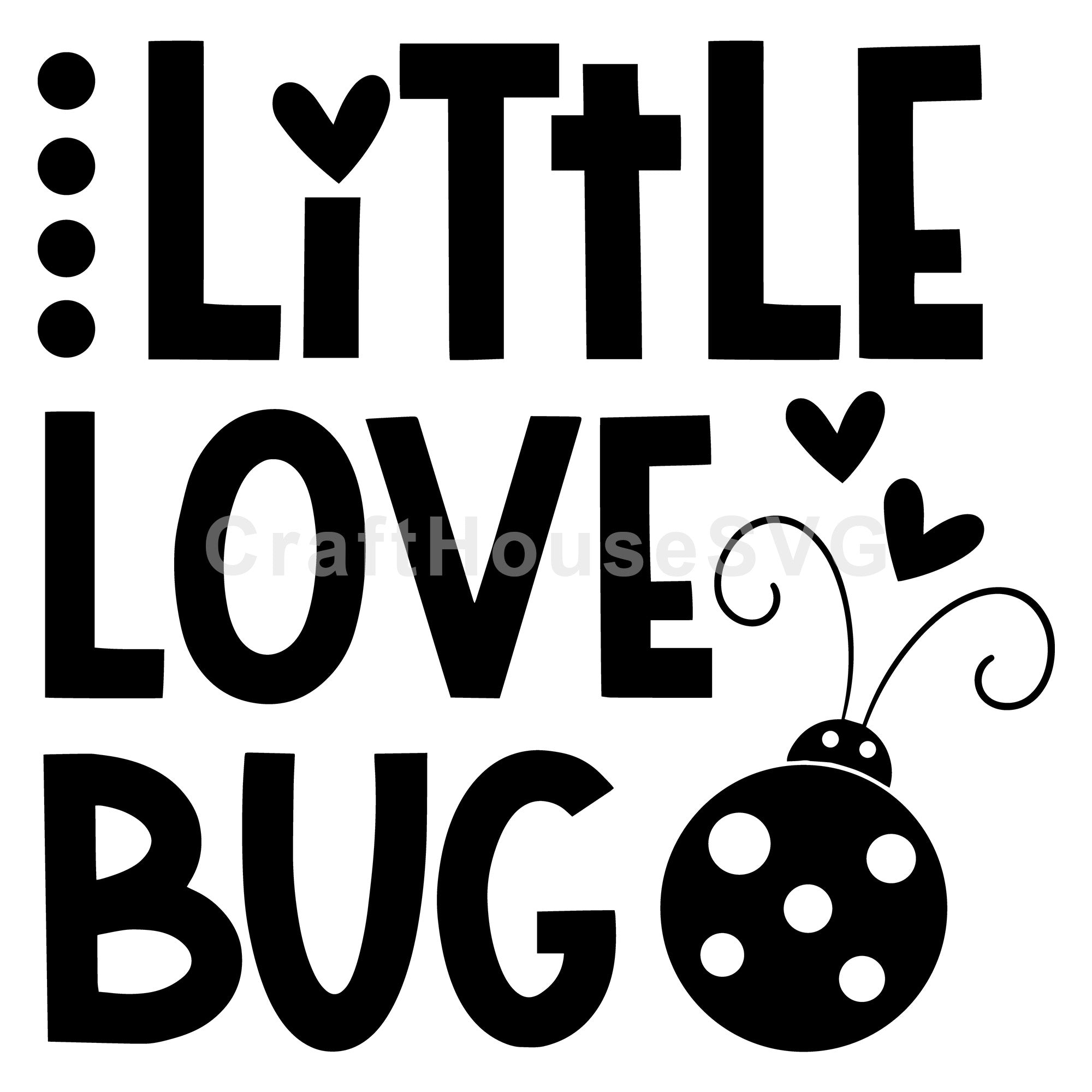 Little love bug SVG