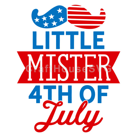 4th of July SVG file | Little mister 4th of July SVG MF55 - Craft House SVG