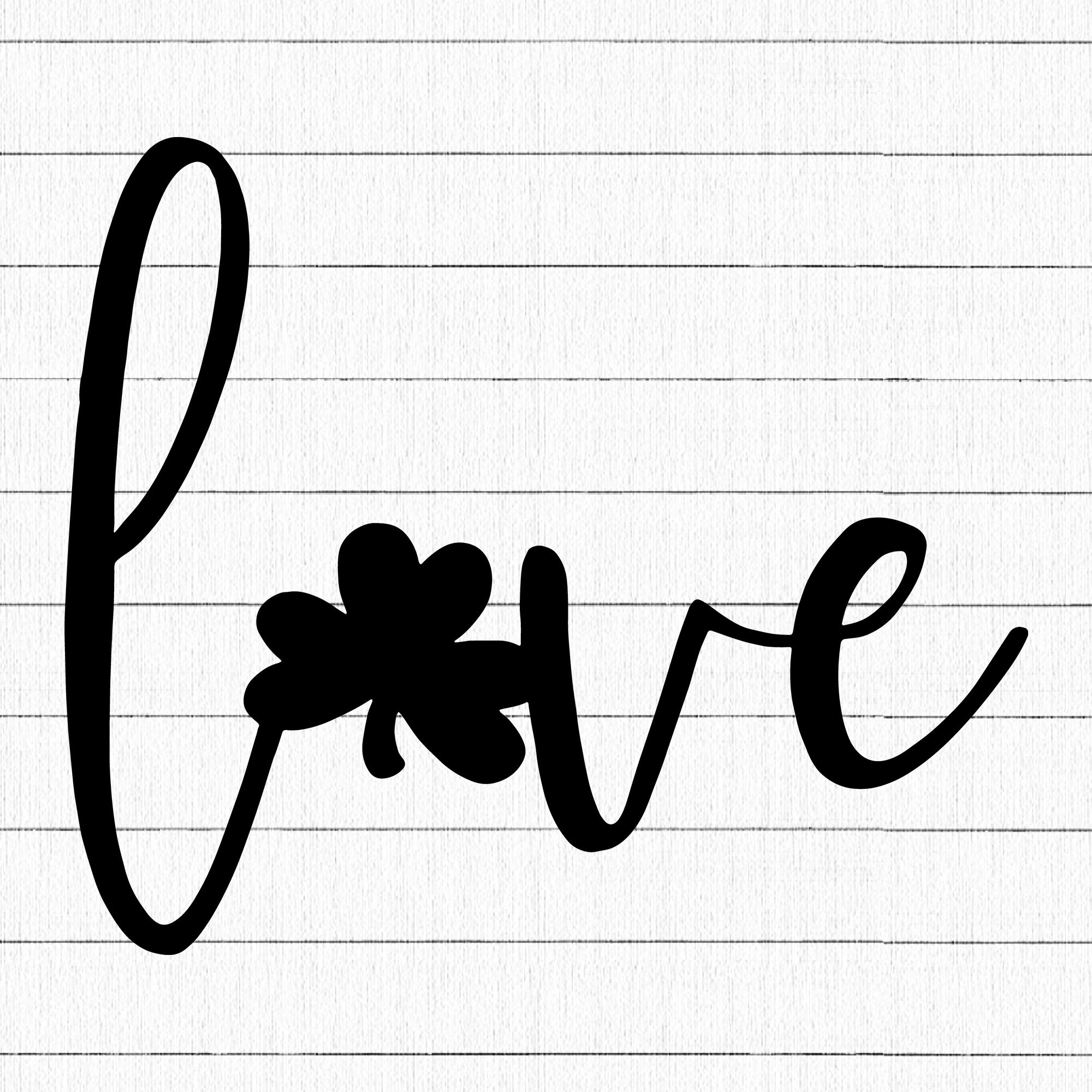 Love Clover SVG | M18F13