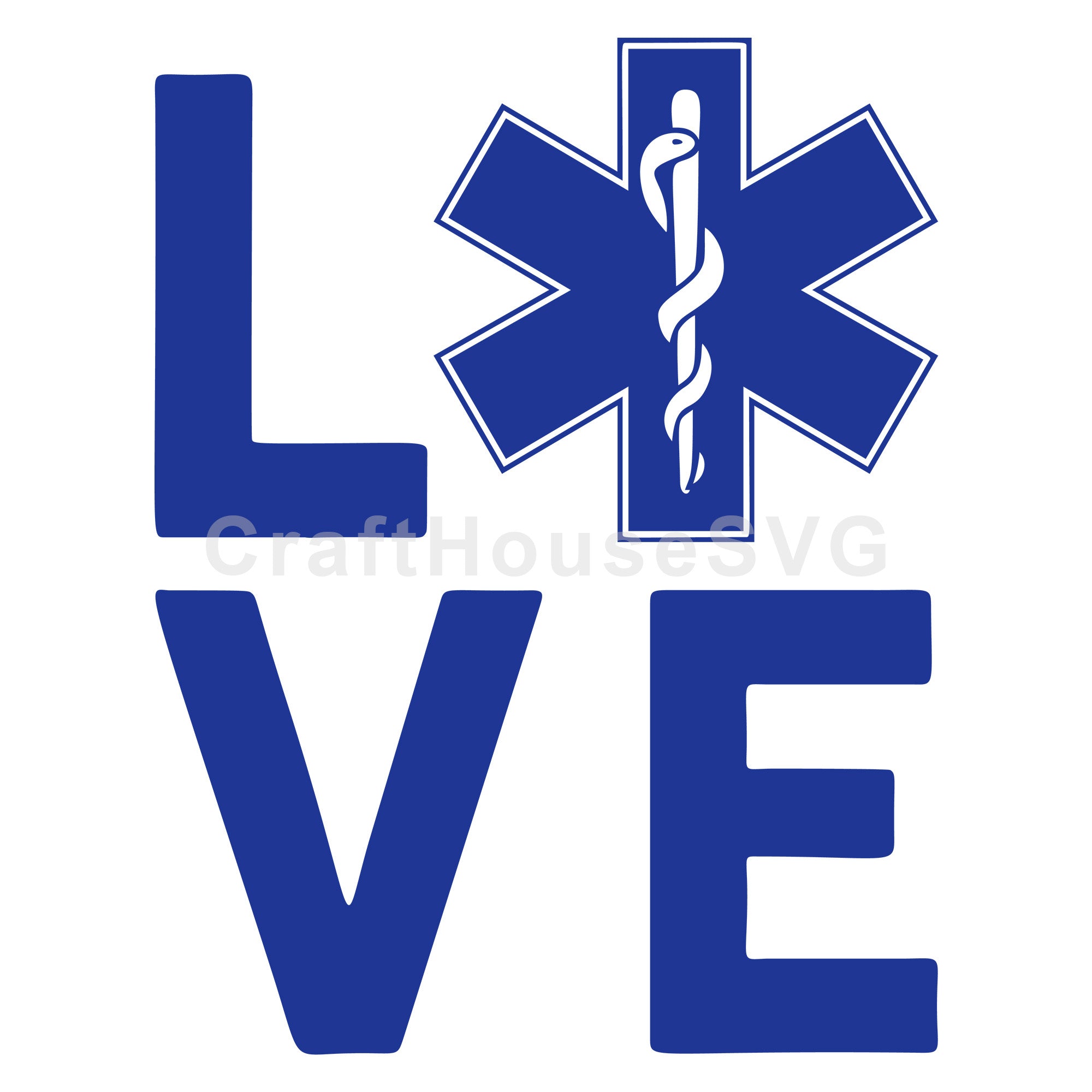 LOVE Paramedic EMT Star Of Light Cut Files