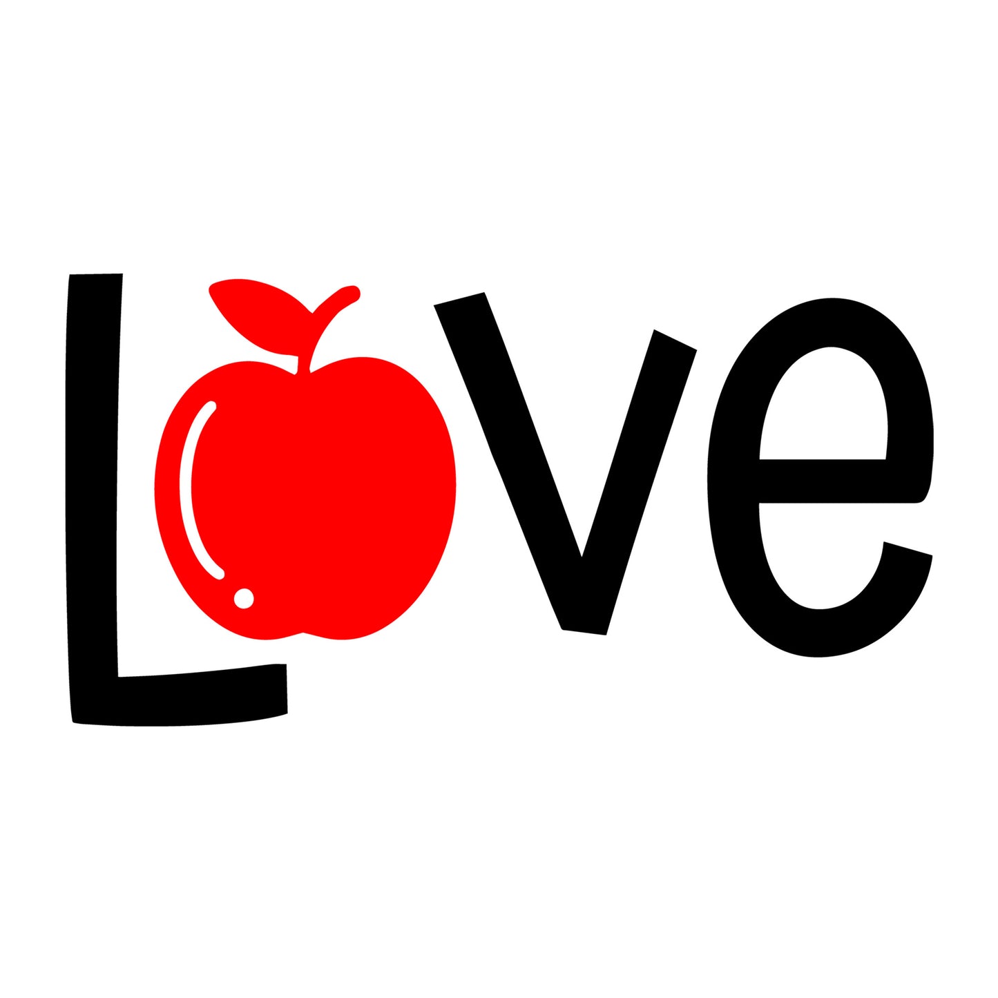 Love SVG design for Cricut, Silhouette, laser cutting, vinyl, sublimation, teacher shirts, Valentine shirts, decals, mugs, and DIY craft projects.