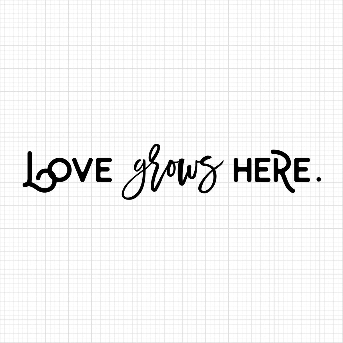 Love grows here | doormat design