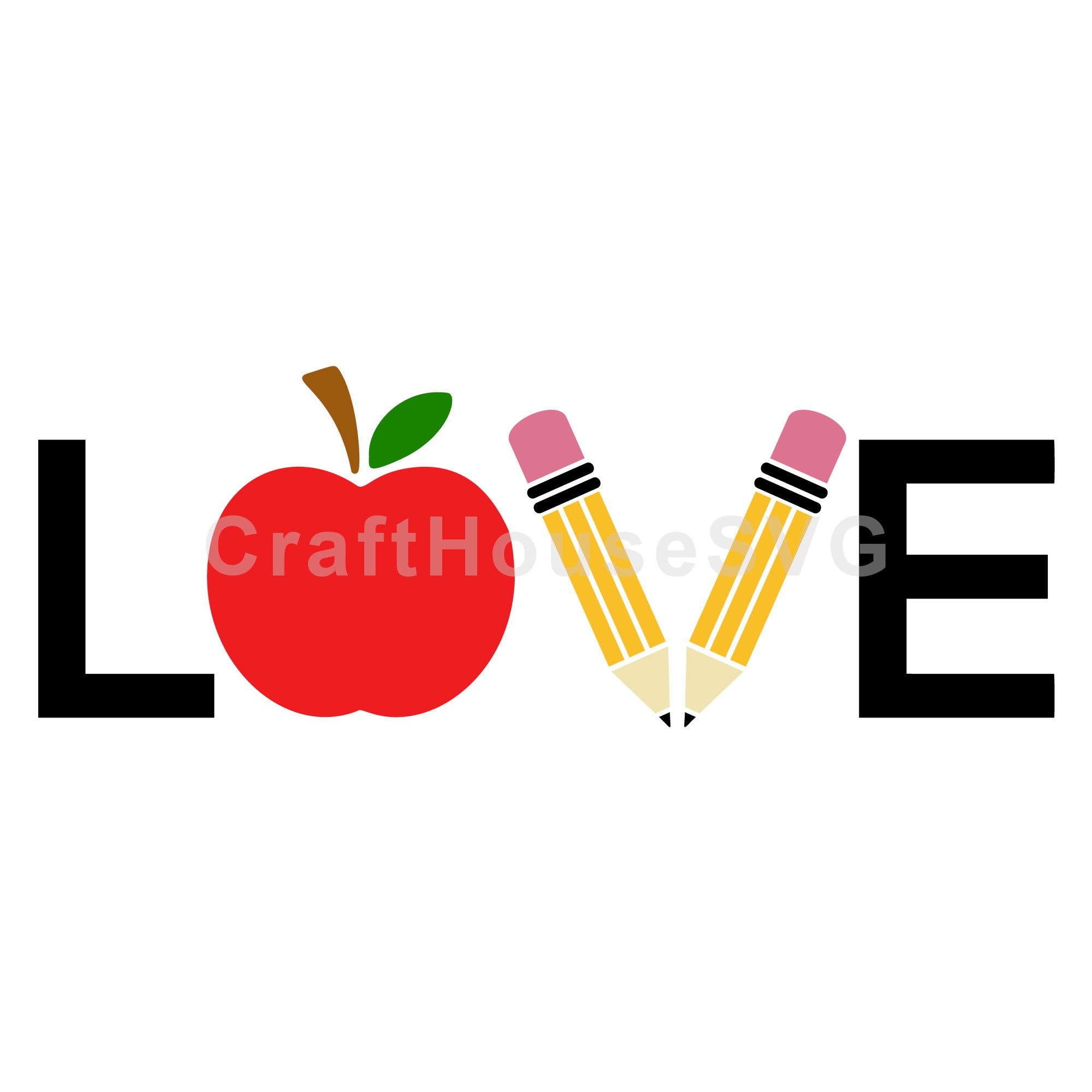 Love Pencils SVG