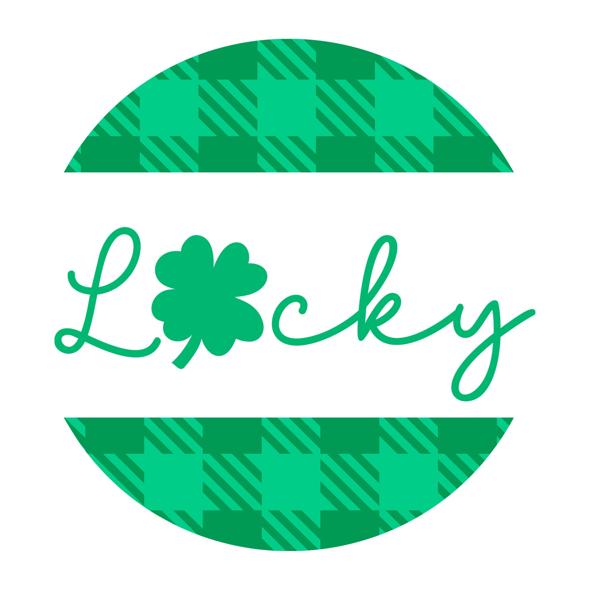 Lucky Clover SVG design for Cricut, Silhouette, laser cutting, vinyl, sublimation, and St Patricks Day craft projects.