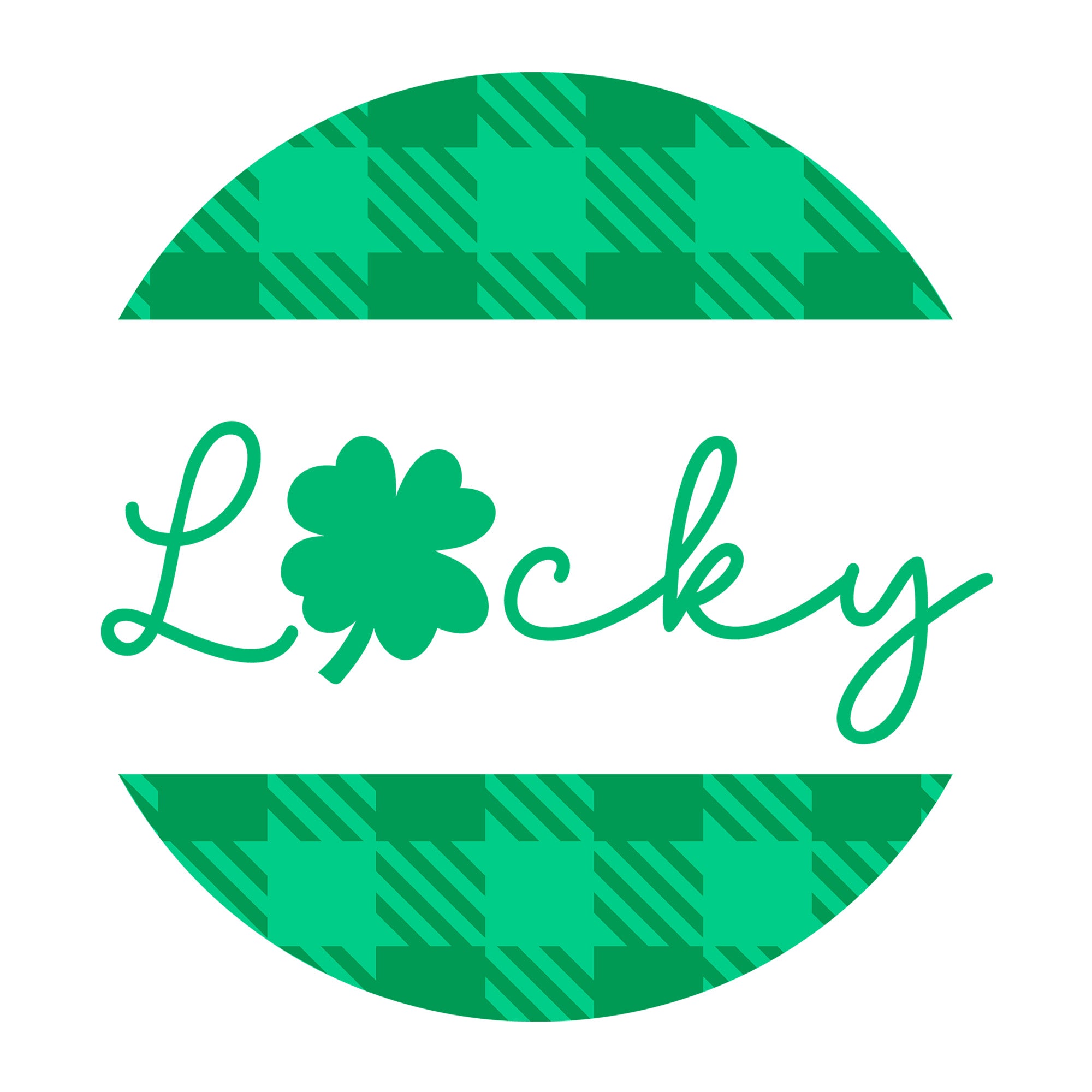 Lucky Clover SVG design for Cricut, Silhouette, laser cutting, vinyl, sublimation, and St Patricks Day craft projects.