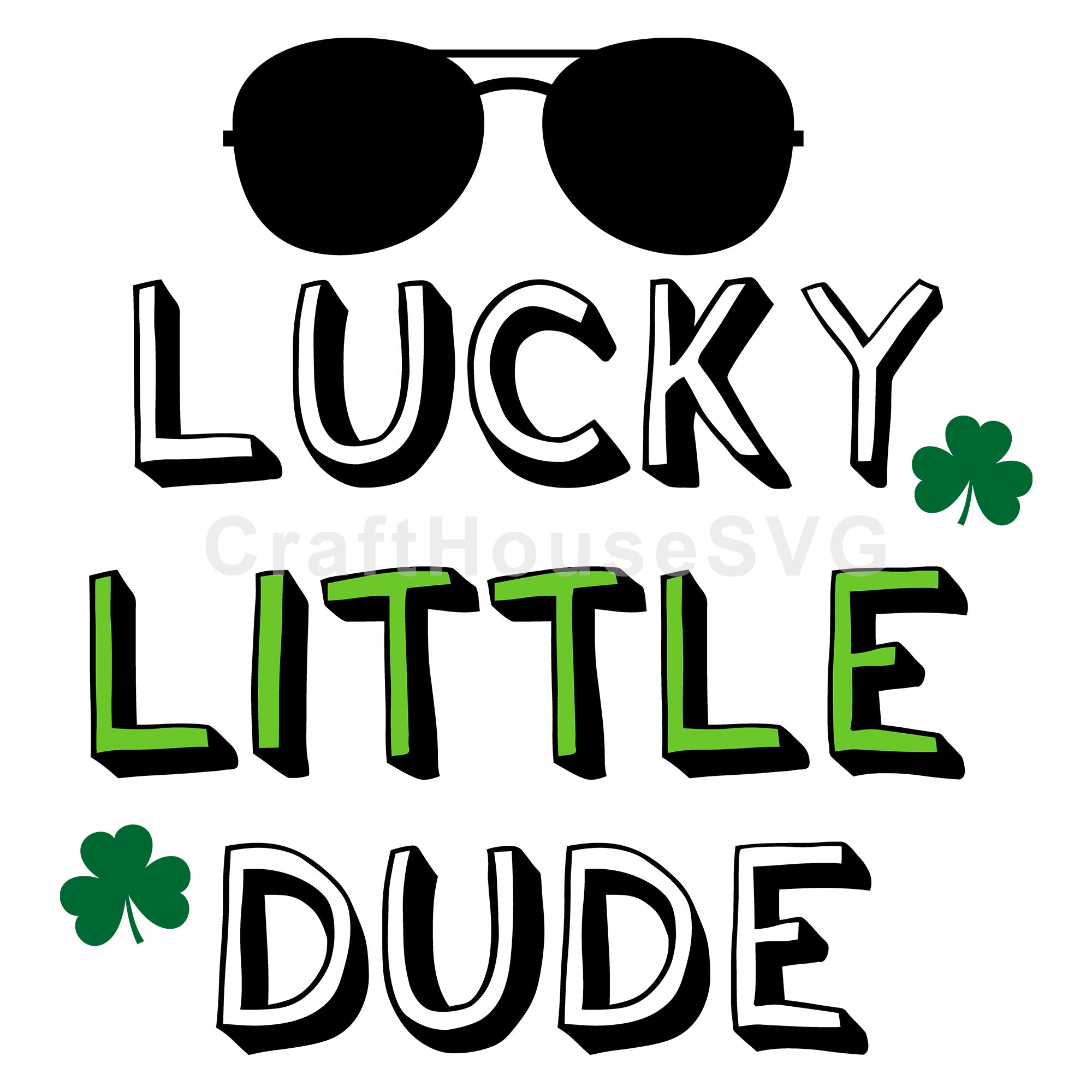 Lucky little dude SVG | A St. Patrick's Day SVG cut file M45F